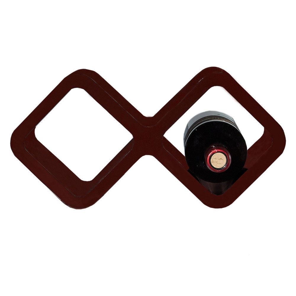 Retro Cube Shelf Shelving wine holder darkbrown