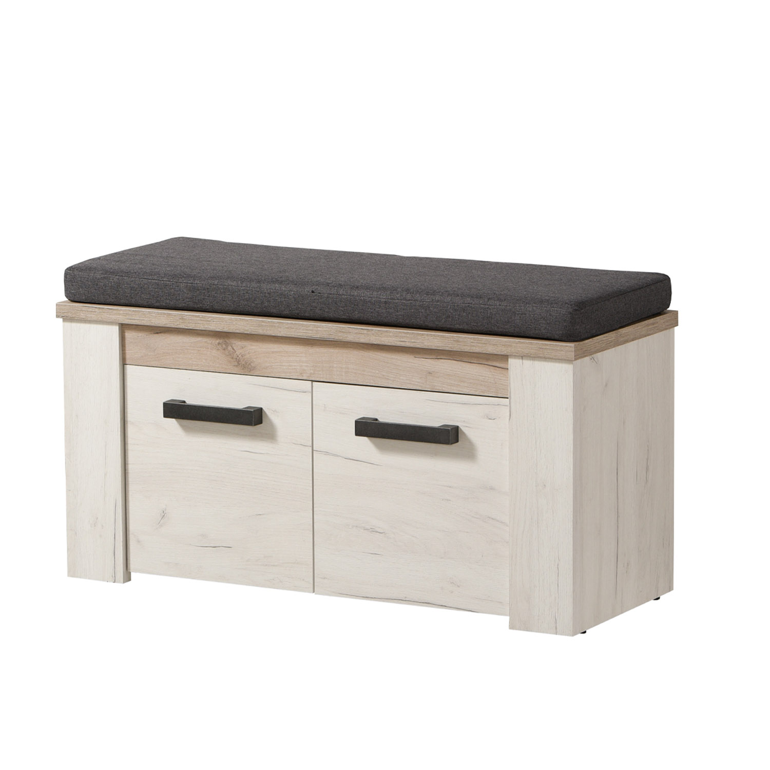 Wardrobe Hallway Furniture Set Hall Unit Hallway Wardrobe White Grey Oak Wood 5 Piece Hallway Set