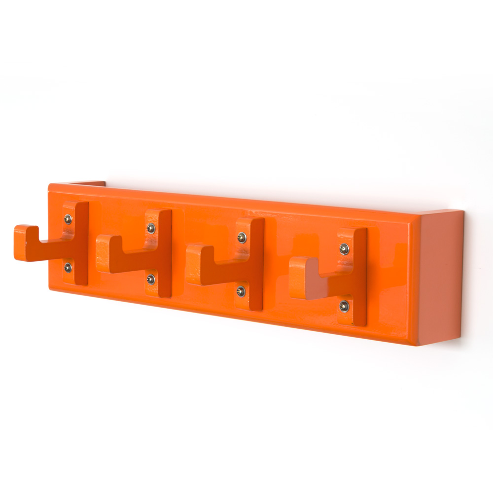 Key board, key box, wall hooks, coat hooks, wardrobe orange