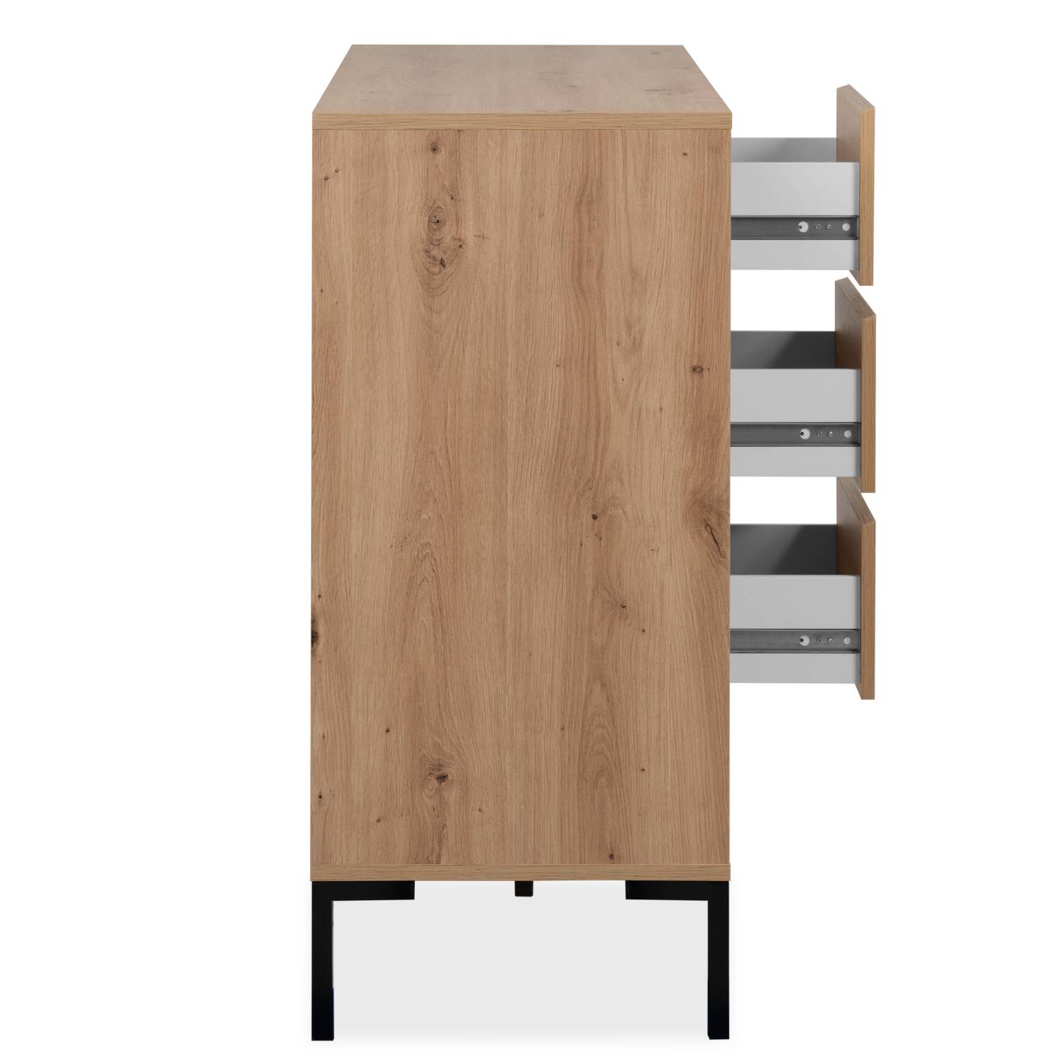 Sideboard Chest of Drawers Wood Oak Cupboard Living Room Cabinet Industrial Look