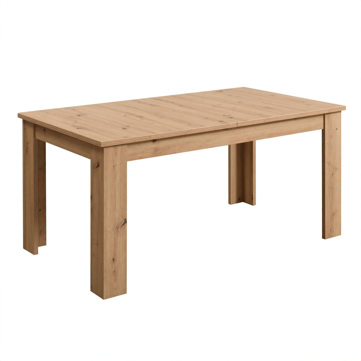 Modern Dining Table Kitchen Table Wooden Table 160x90 cm Oak 8 Seater Extendable