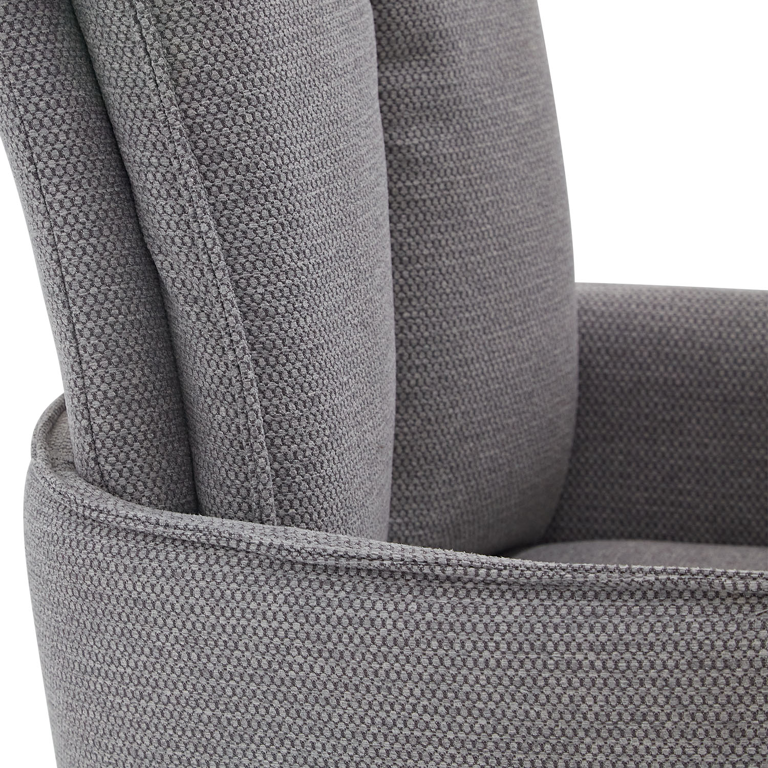 Dining Chair Set of 6 Modern Egg Chairs Grey Fabric Armchairs Dining Room Chairs Upholstered Chairs Eames Chairs