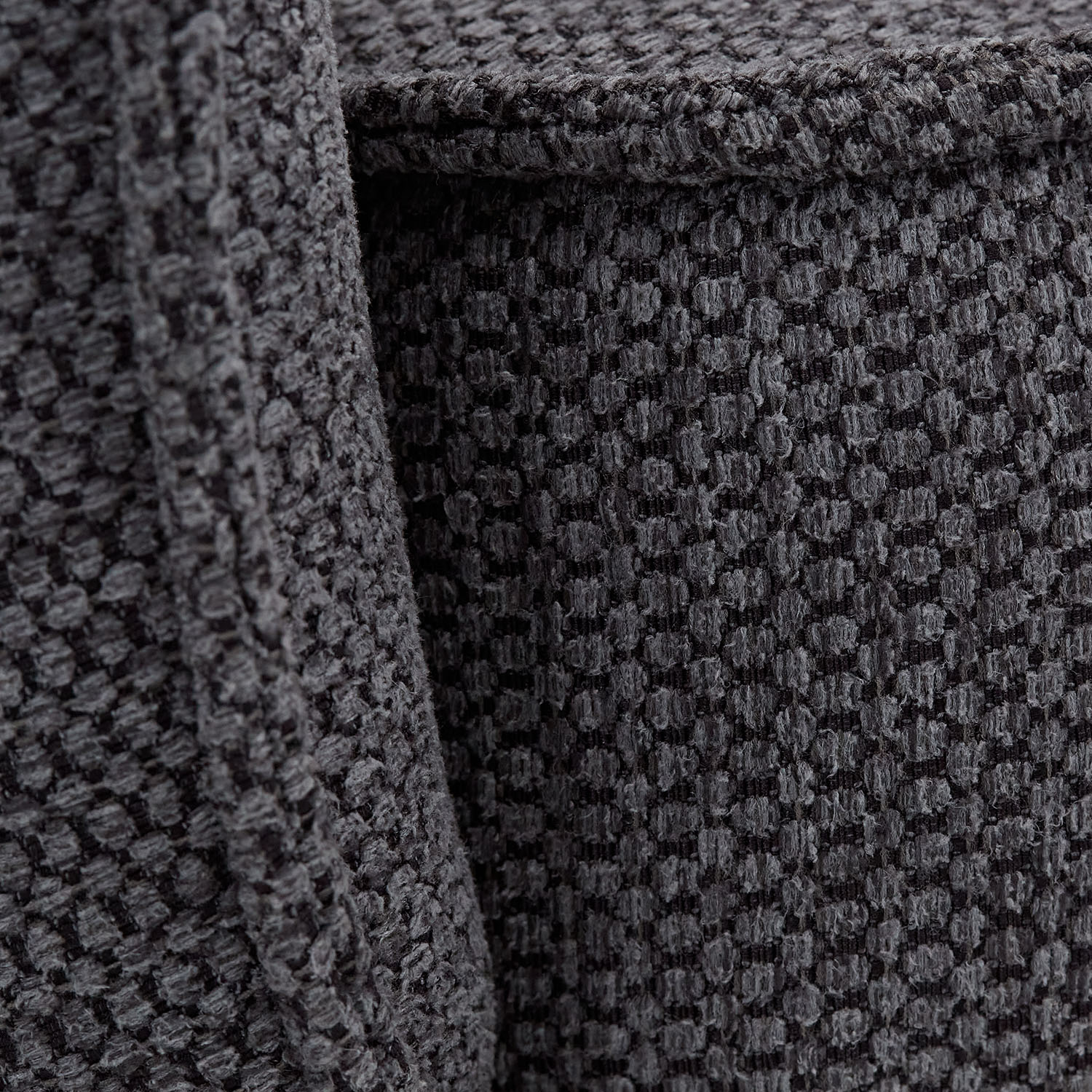 Upholstered Chair Fabric Anthracite | single | swivel | with Armrests | Kitchen Dining Room Office