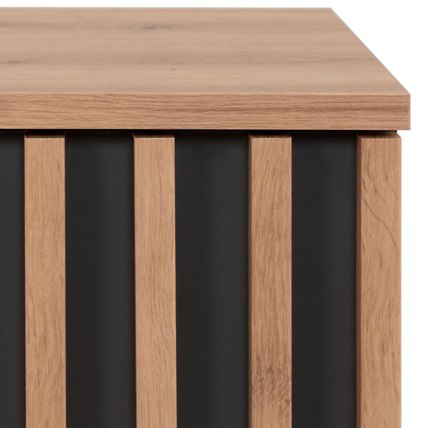 Industrial Look Sideboard Cupboard 80 cm Storage Cabinet Wood Oak Living Room