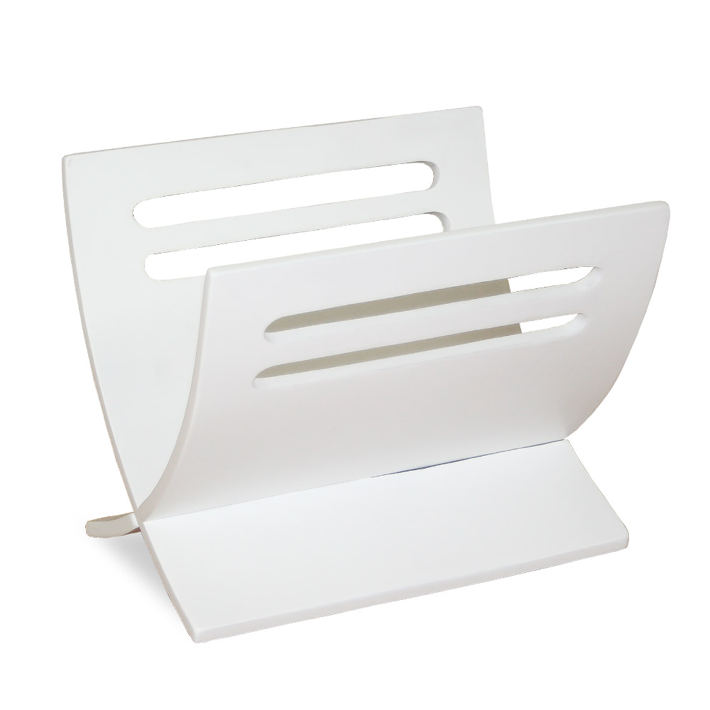 Newspaper Rack magazine holder white
