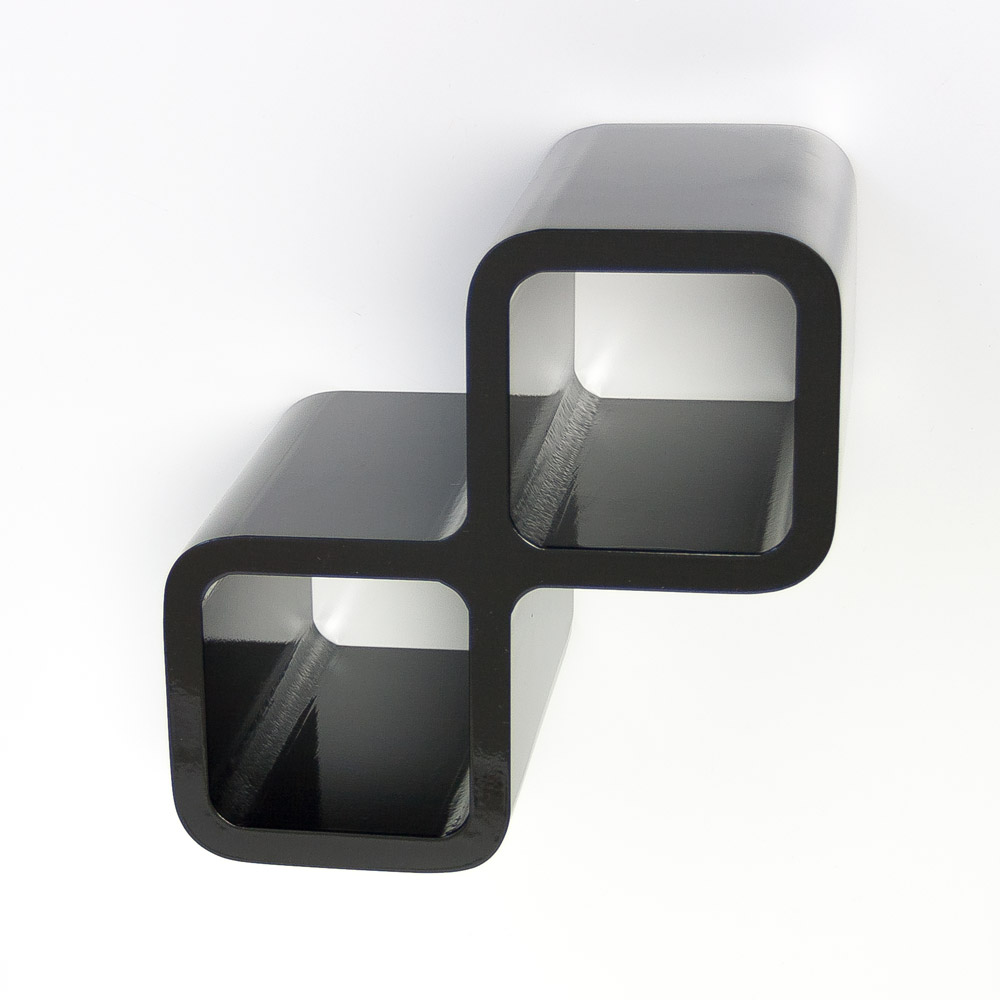 Retro Cube Shelf Shelving wine holder black