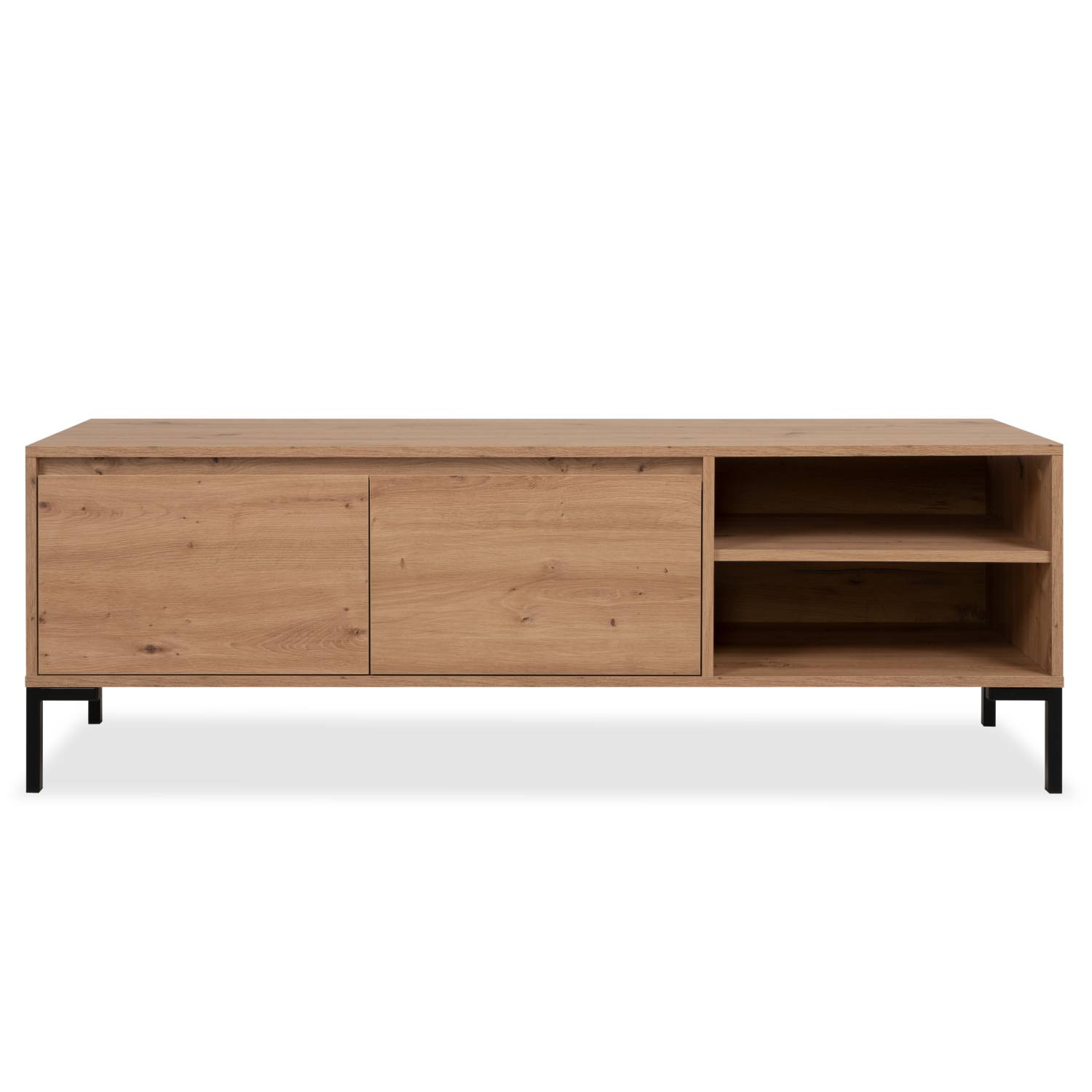 TV Board Wood Oak TV Cabinet Lowboard Sideboard TV Bench Industrial Style