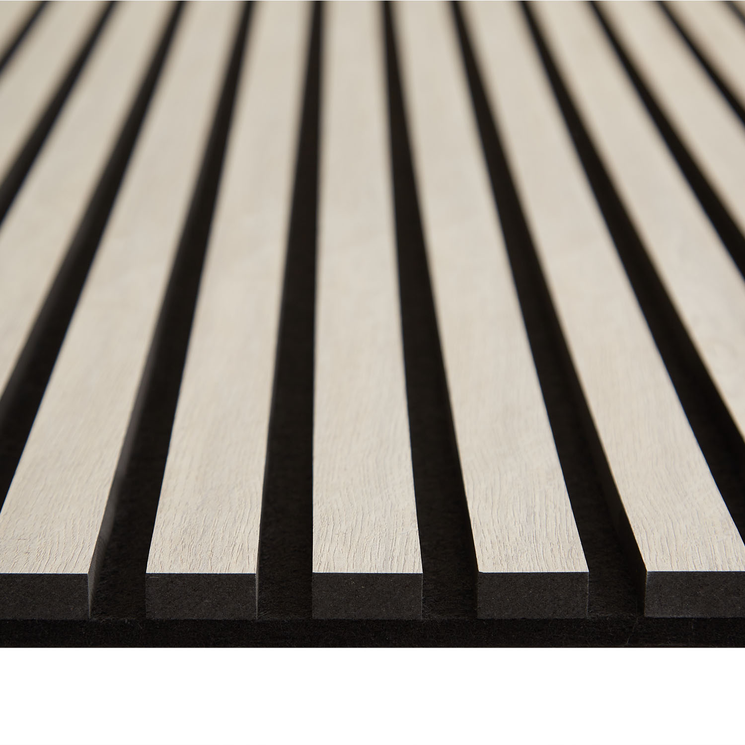 Acoustic Panels Wall Panels 60 x 120 cm Light Gray | Wood | 4-piece Set | 3D Strips