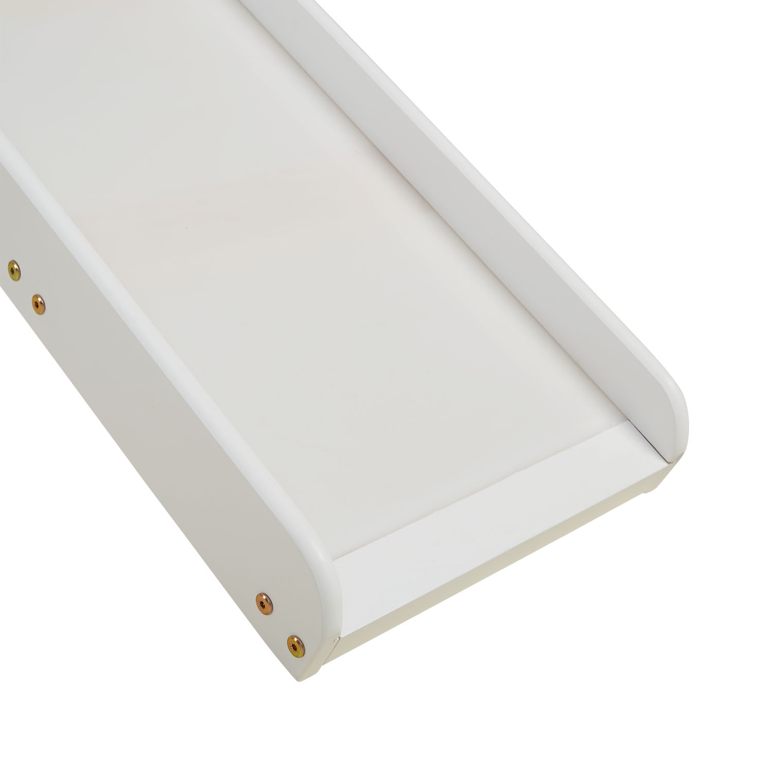 Loft Bed for Kids 90x200 cm White with Curtain in Mint Green | Slide | Tower | Tunnel | with Slatted Frame and Mattress