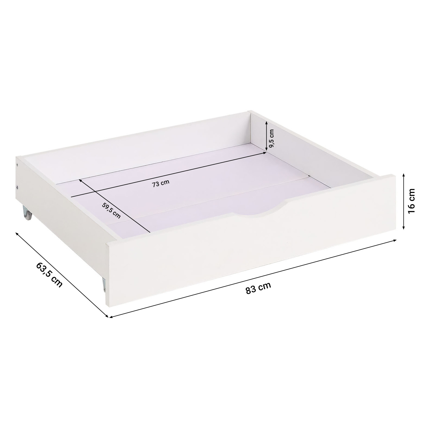 Under Bed Storage 2 Wooden Bed Drawers White Below Bed Storage Unit Organizer Pull-out Bed Box