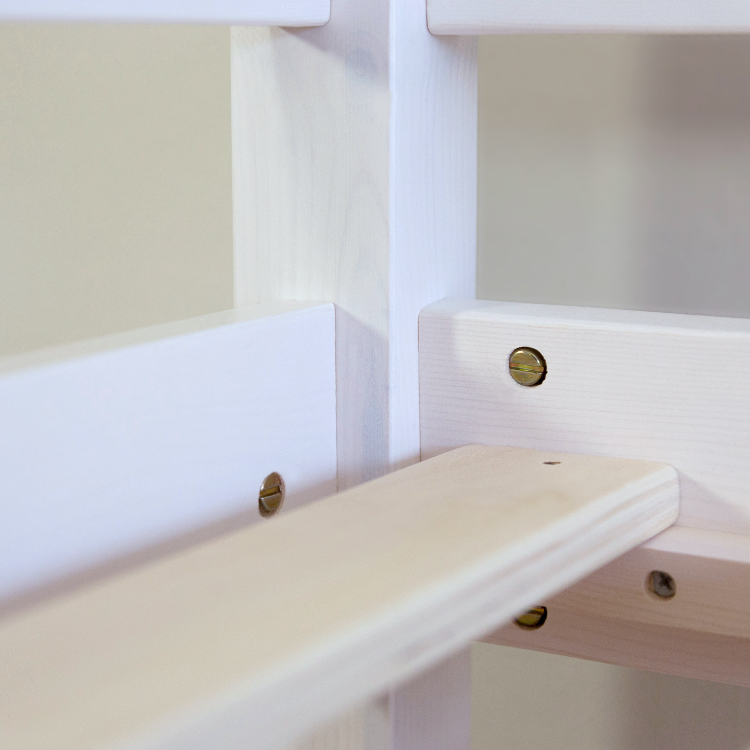 Loft Bed with Mattress Slatted Frame Slide 90x200 cm Children's Bed Bunk Bed White Play Bed
