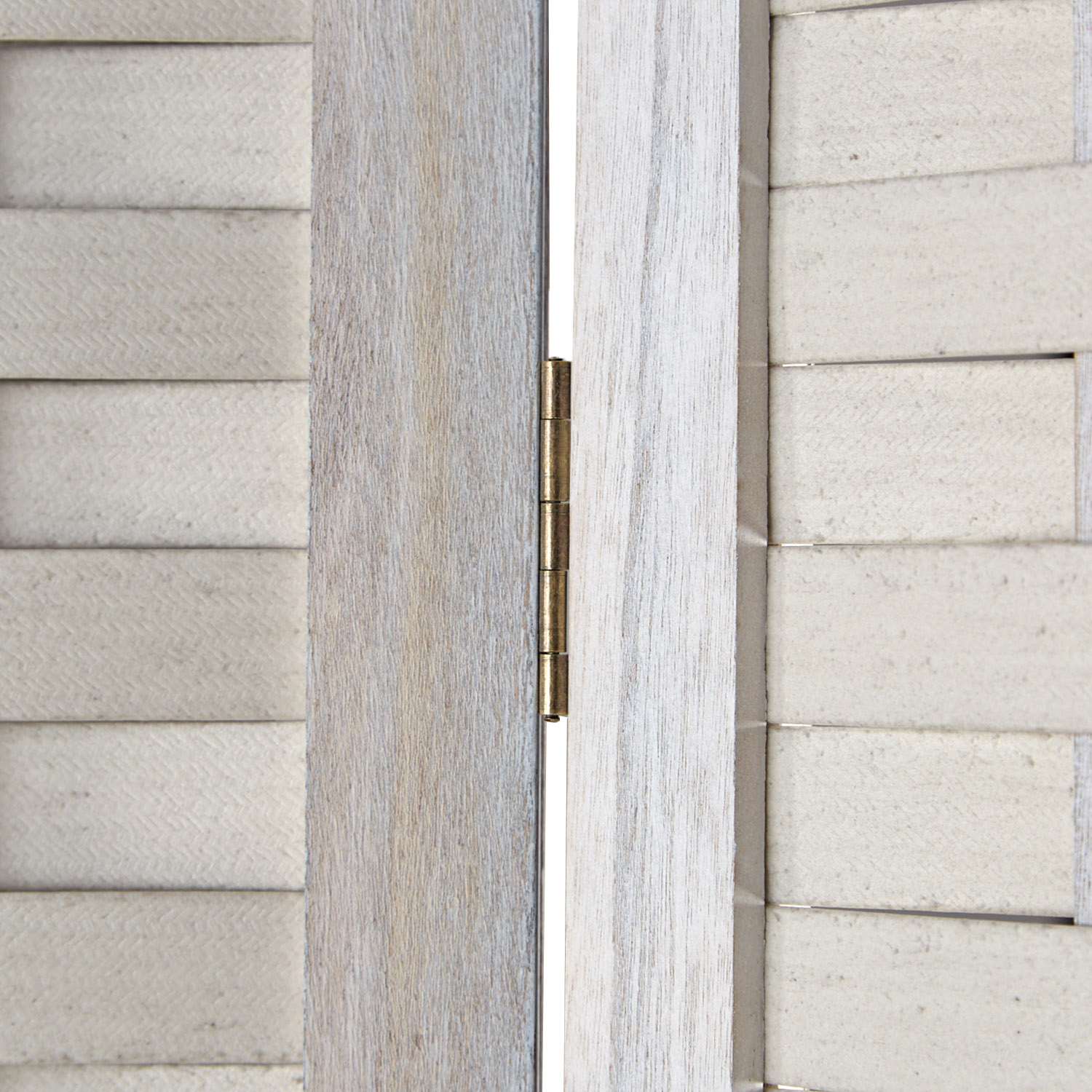 Paravent White Rattan-Style | 3-panel | Wood | Room Divider Partition Privacy Screen