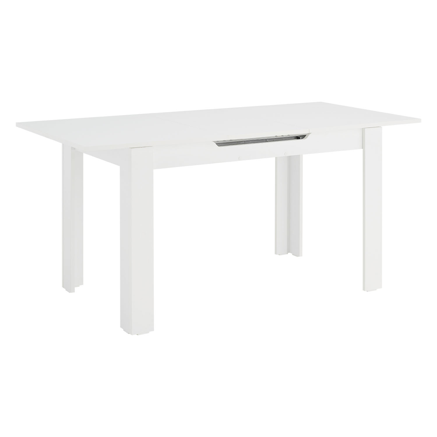 Modern Dining Table Kitchen Table Wooden Table 125x80 cm White 6 Seater Extendable