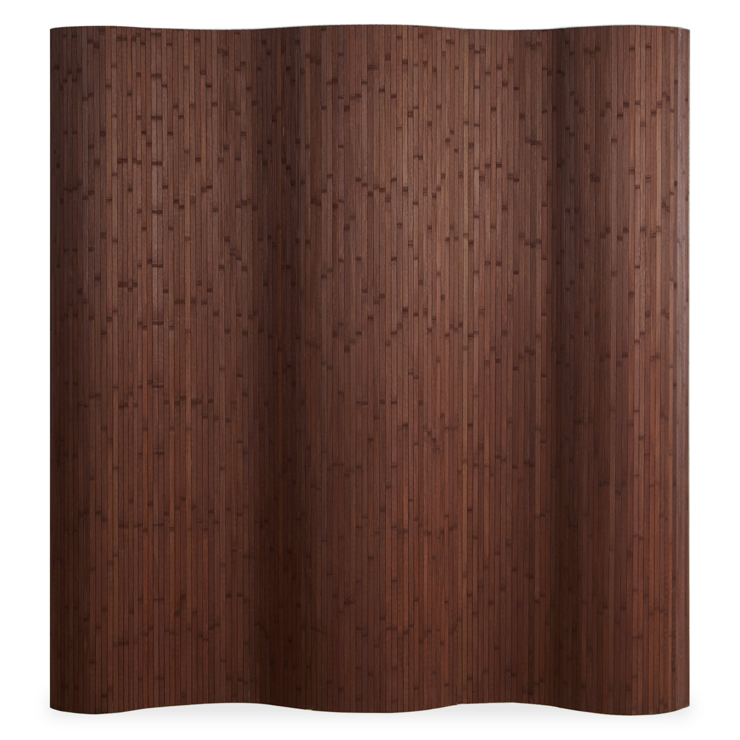 Paravent Bamboo Height 200 cm Dark Brown | Room Divider Partition Privacy Screen