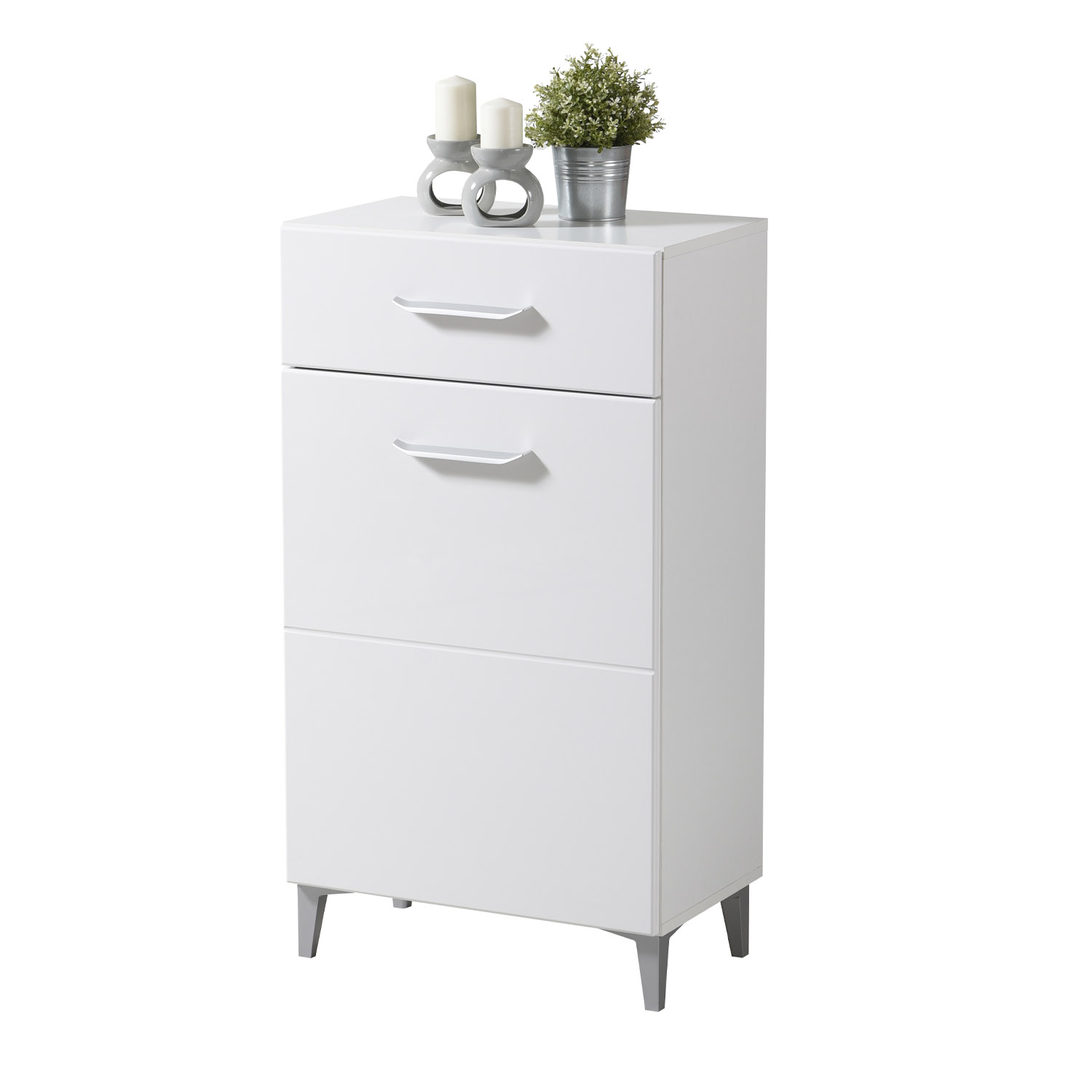 Wardrobe Hallway Furniture Set Hall Unit Hallway Wardrobe White High Gloss 5 Piece Concrete Look