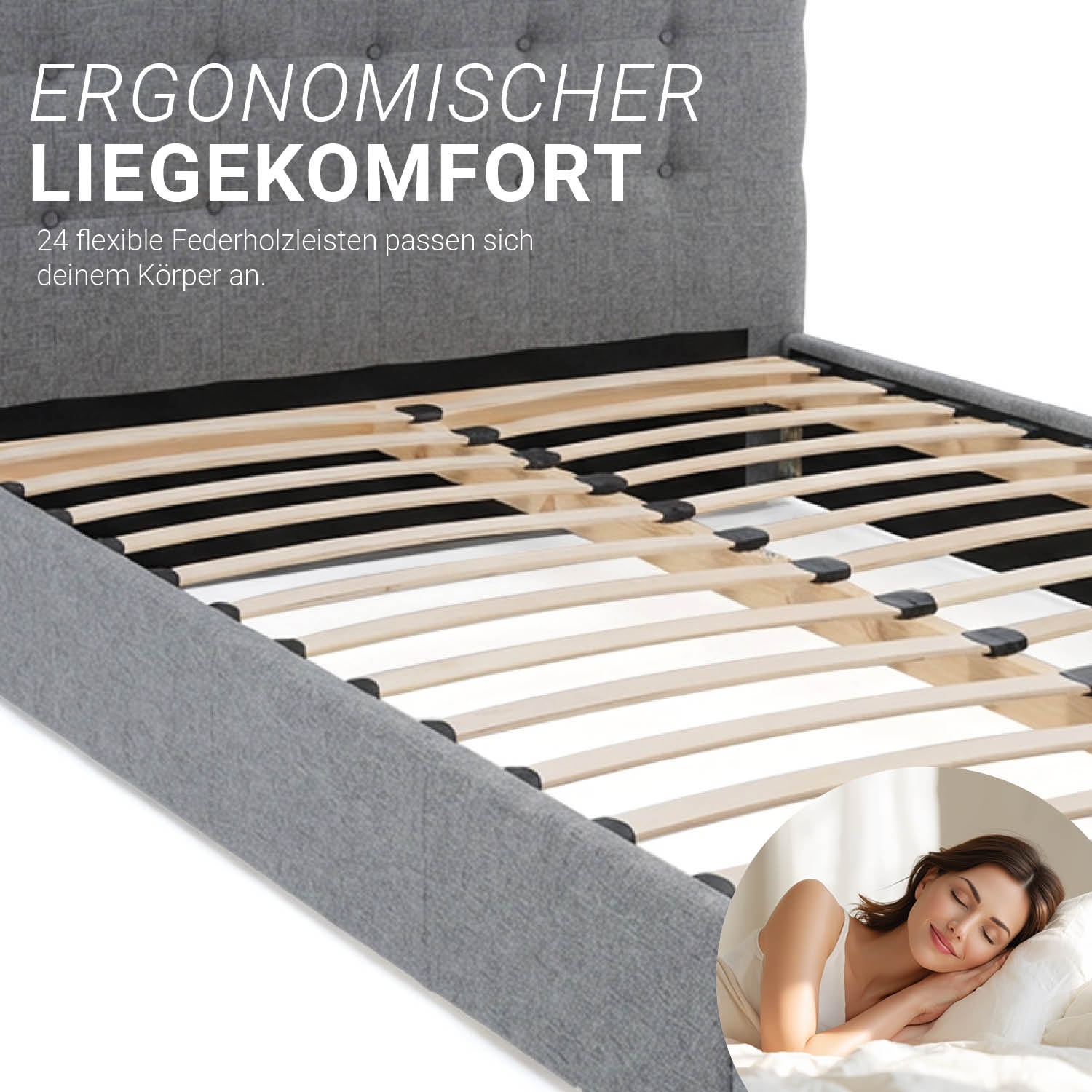 Bed Slats 120x200 cm Wood Slats for Bed Base Slats Slatted Mattress Base Slatted Frame