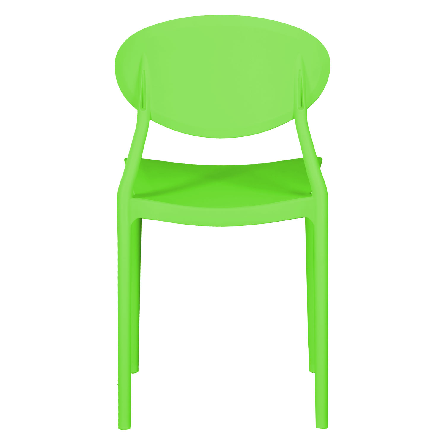 Garden chair Set of 4 Camping chairs Green Outdoor chairs Plastic Stacking chairs Kitchen chairs