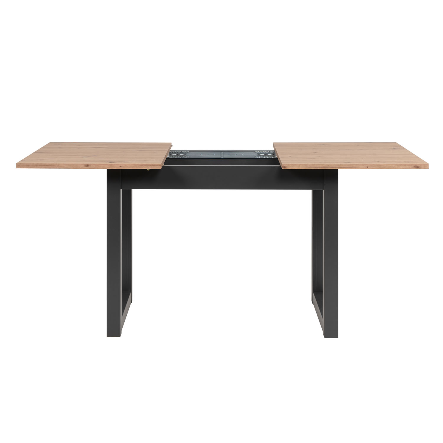 Extendable Dining Table 120x80 cm Kitchen Table Wooden Table Industrial Style Living Room Table