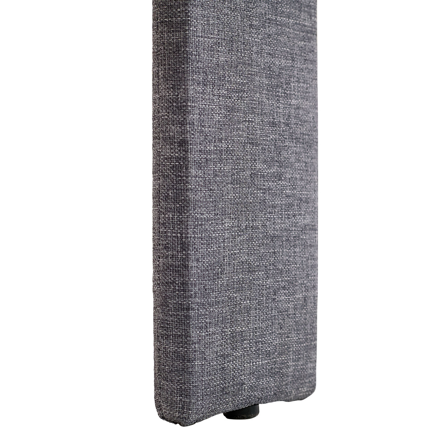 Upholstered Bed 160x200 cm Gray – Modern Futon Bed with Slatted Base | Minimalist Double Fabric Bed