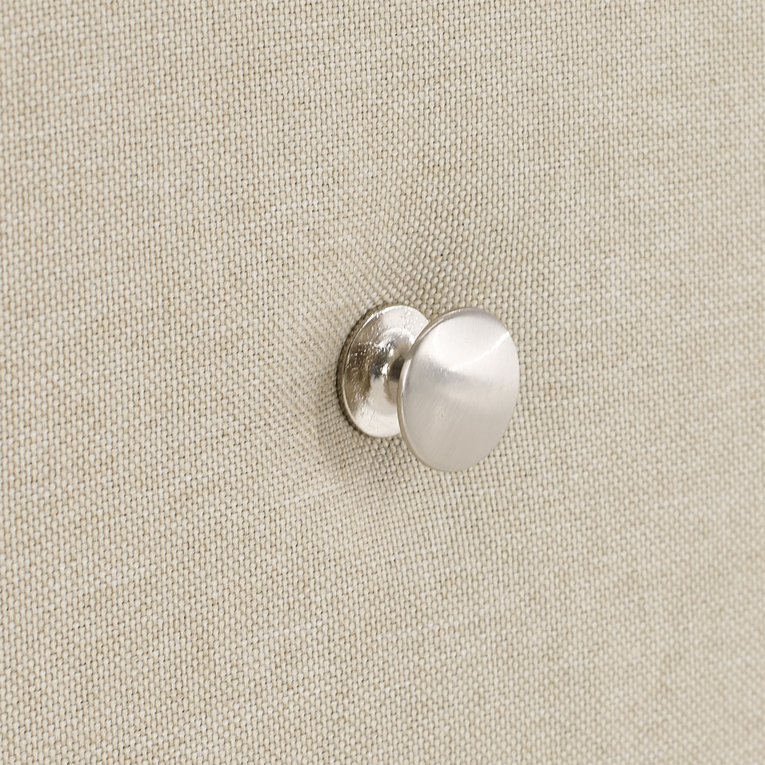 Bedside table Nightstand bedroom 2 Chest drawers Side table Beige fabric