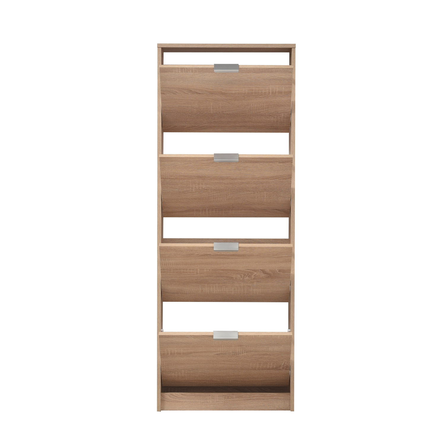 Shoe Rack Shoe Storage Shoe Cabinet Shoe Cupboard Wooden Oak 4 Tier Shoe Tipper