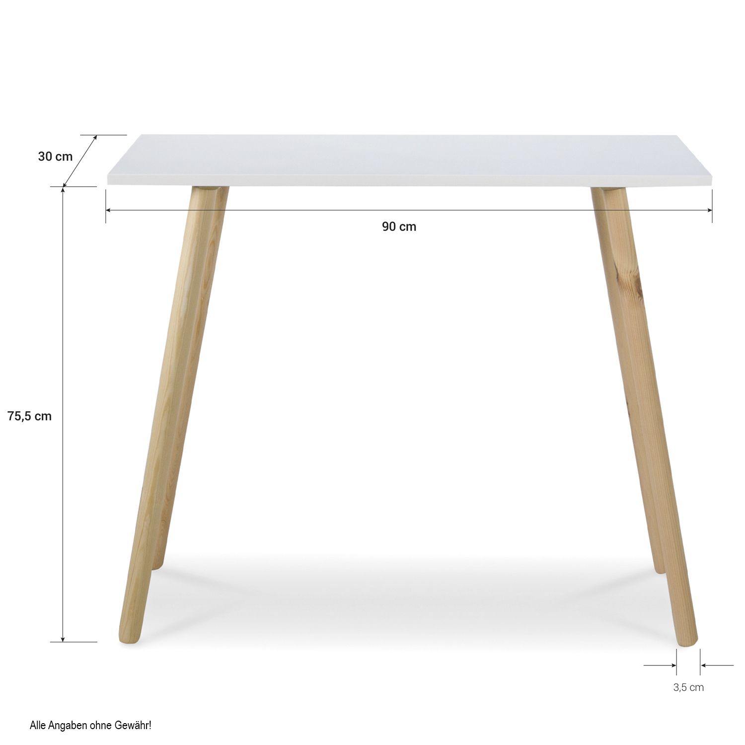 Konsolentisch Beistelltisch Weiß Konsole Tisch Holz Schreibtisch Wandkonsole
