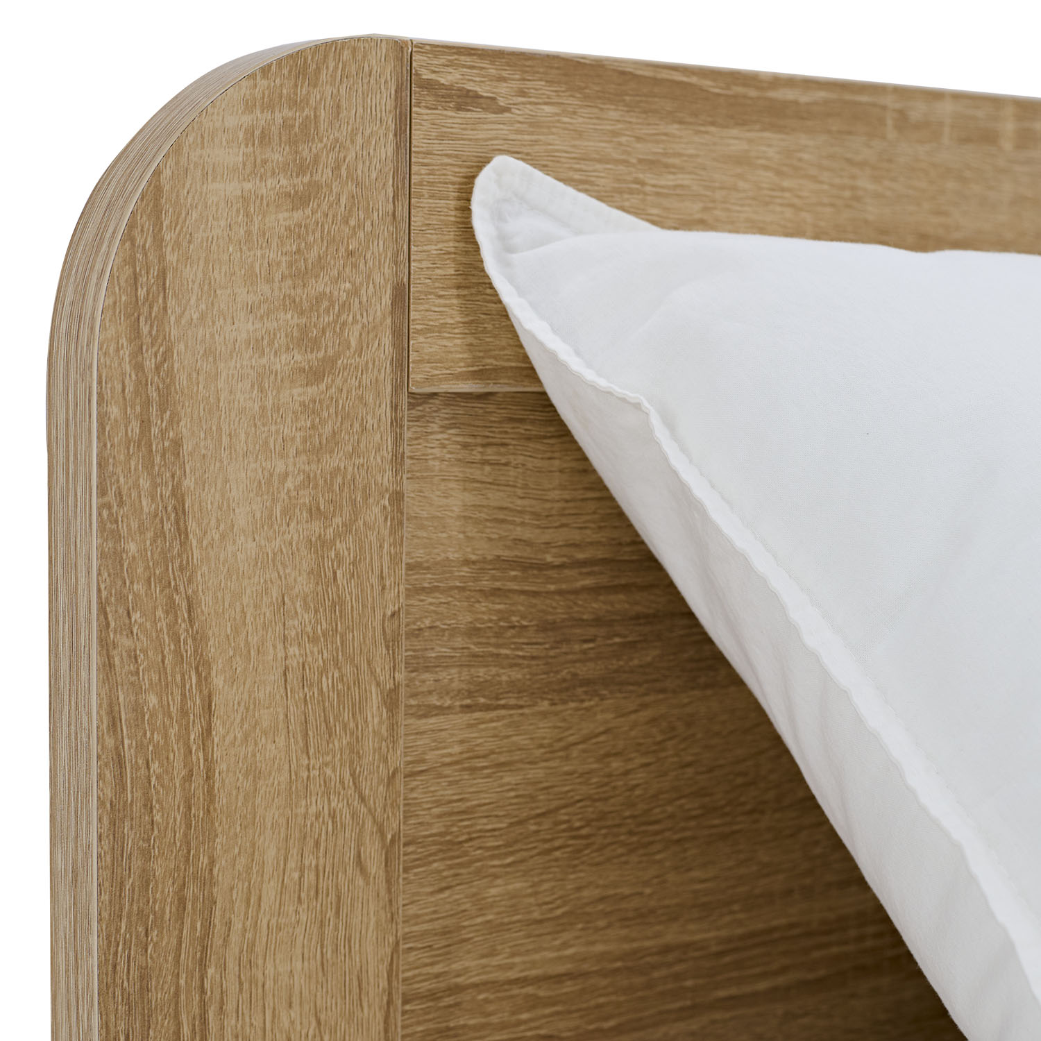 Comfort Bed 90x200 cm Natural | Senior Bed Height Adjustable with Slatted Frame | Single Bed | Wood