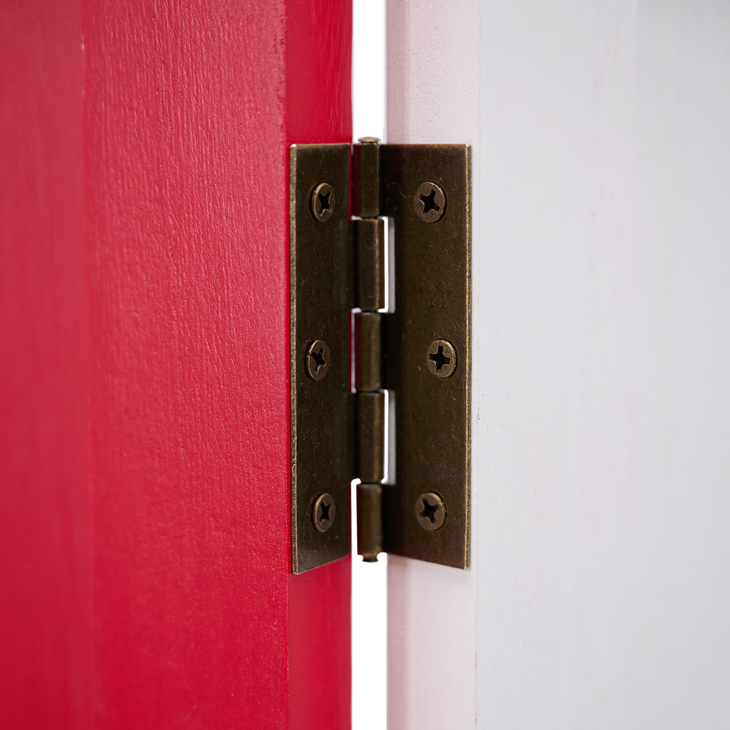 Paravent Red White Black Maritime Motifs | 3-panel | Wood | Room Divider Partition Privacy Screen