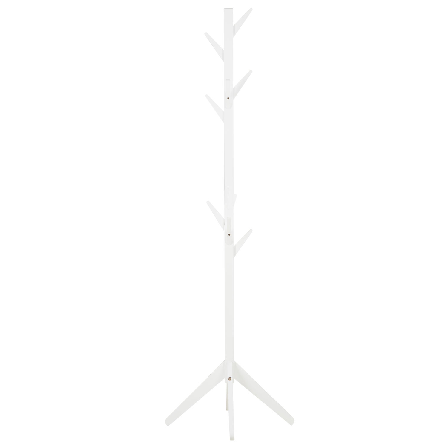 Coat stand 10 hooks white wooden wardrobe clothes rack garment rack clothing rack