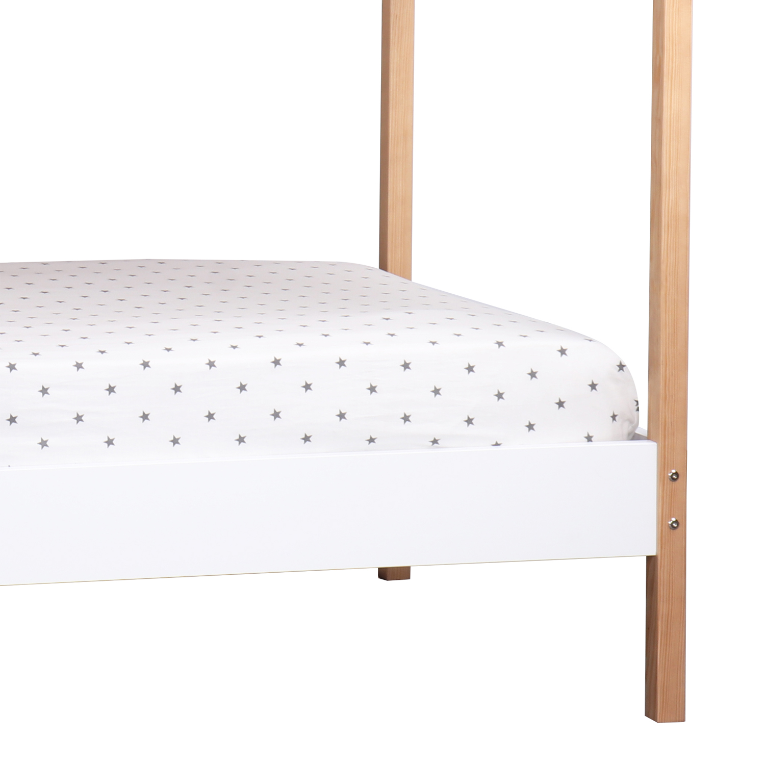 Children's Bed 90x200 House Bed Kids Bed Wooden Bed White Cot Drawer