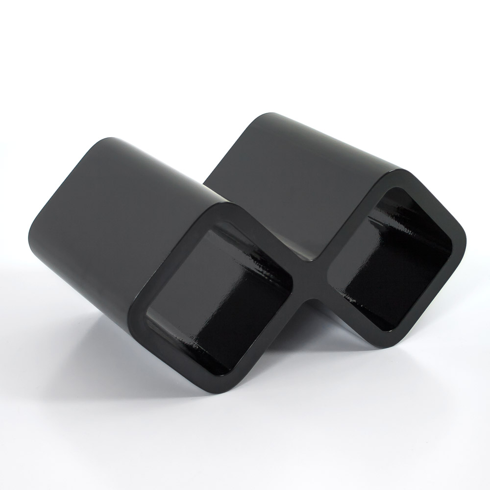 Retro Cube Shelf Shelving wine holder black