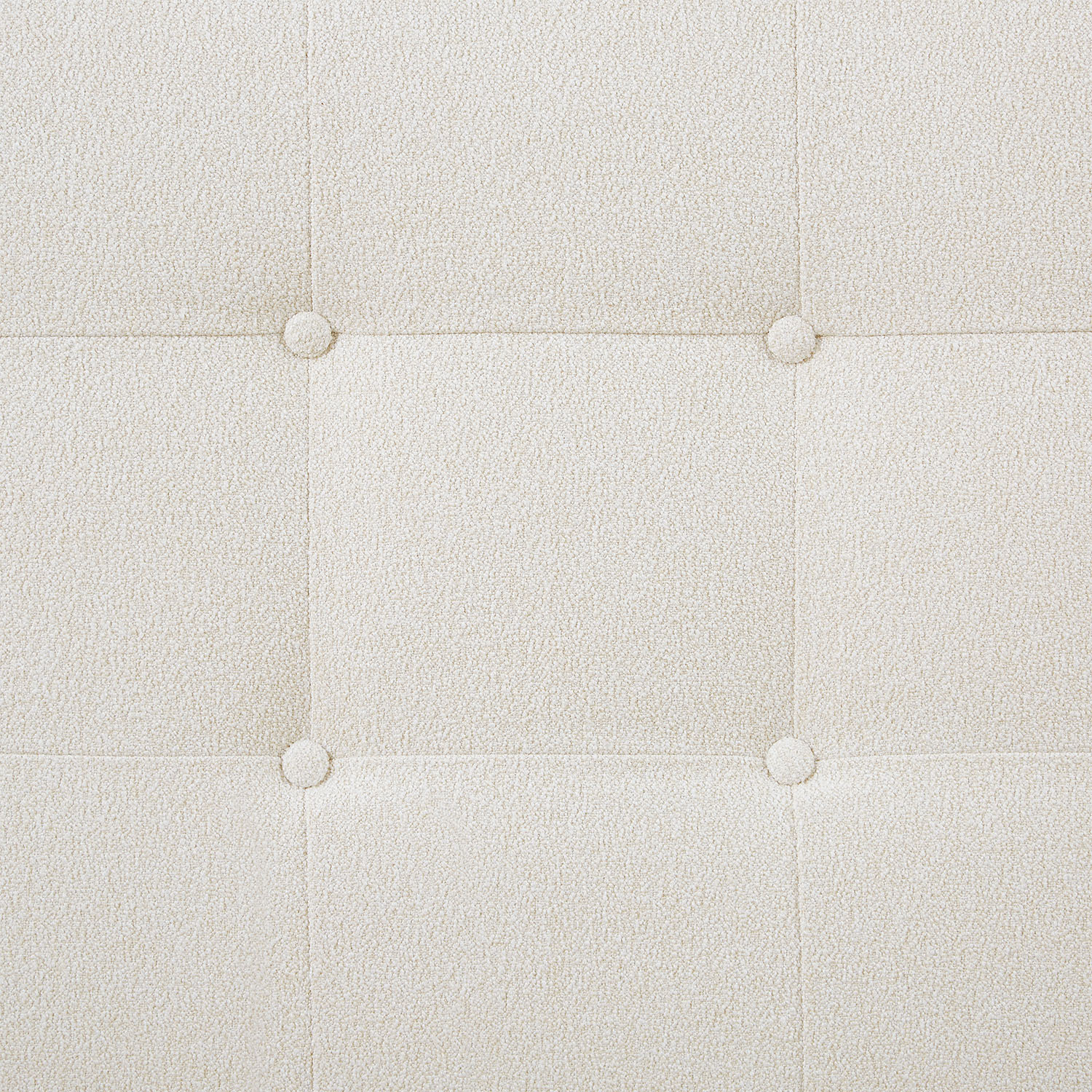 Upholstered Bed 140x200 cm Beige Bouclé with Slatted Base – Elegant Fabric Bed in a Modern Design