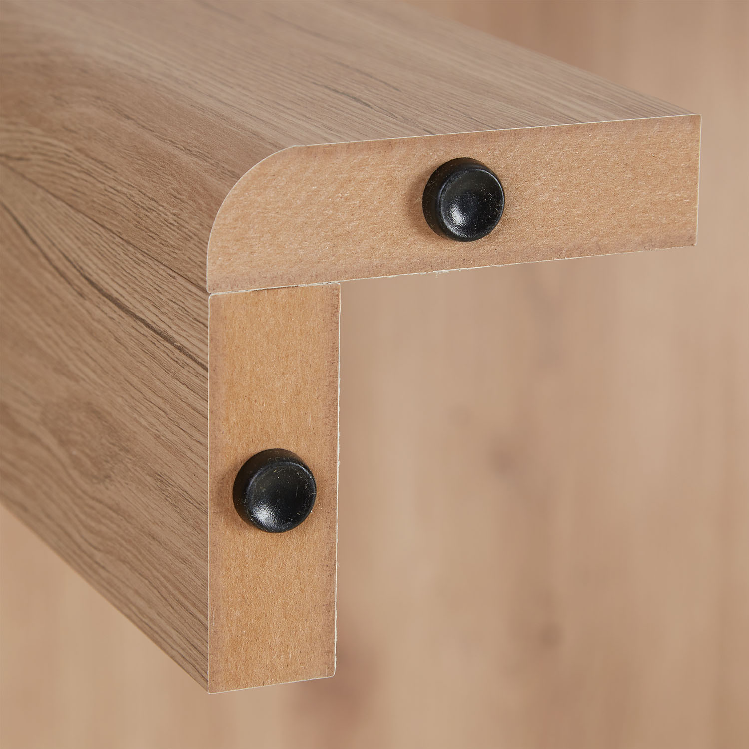 Modern Dining Table Round Kitchen Table Ø 106 cm Wooden Table Oak 4 Seater