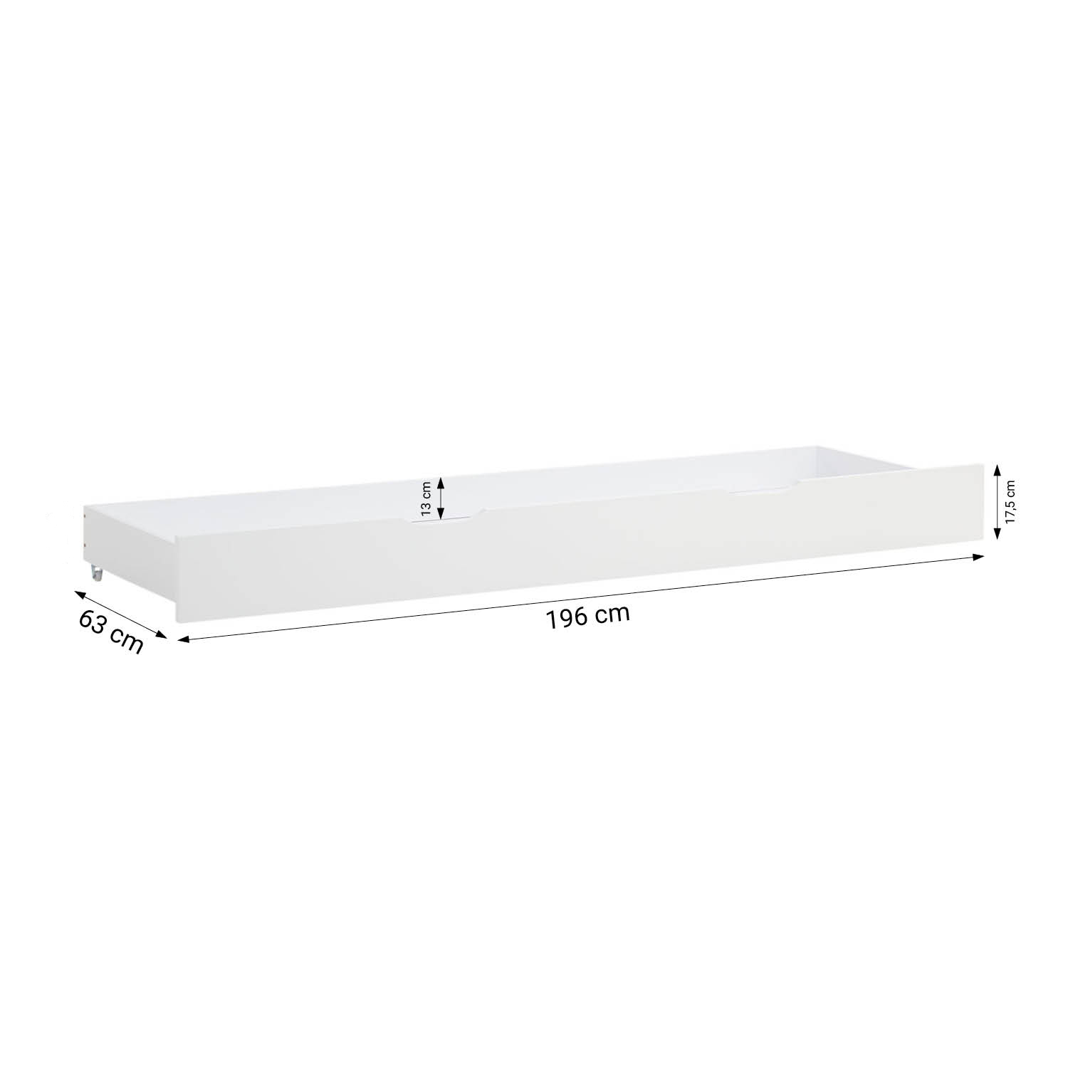 Under Bed Storage Wooden Bed Drawer White Below Bed Storage Unit Organizer Pull-out Bed Box