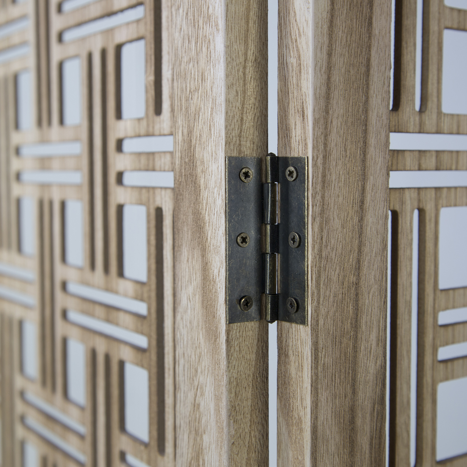 Paravent Natural Cork Decorations | 3-panel | Wood | Room Divider Partition Privacy Screen