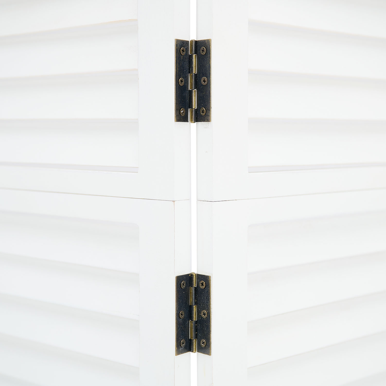 White Wooden Screen (3-panel) – Modern Wooden Room Divider & Privacy Screen