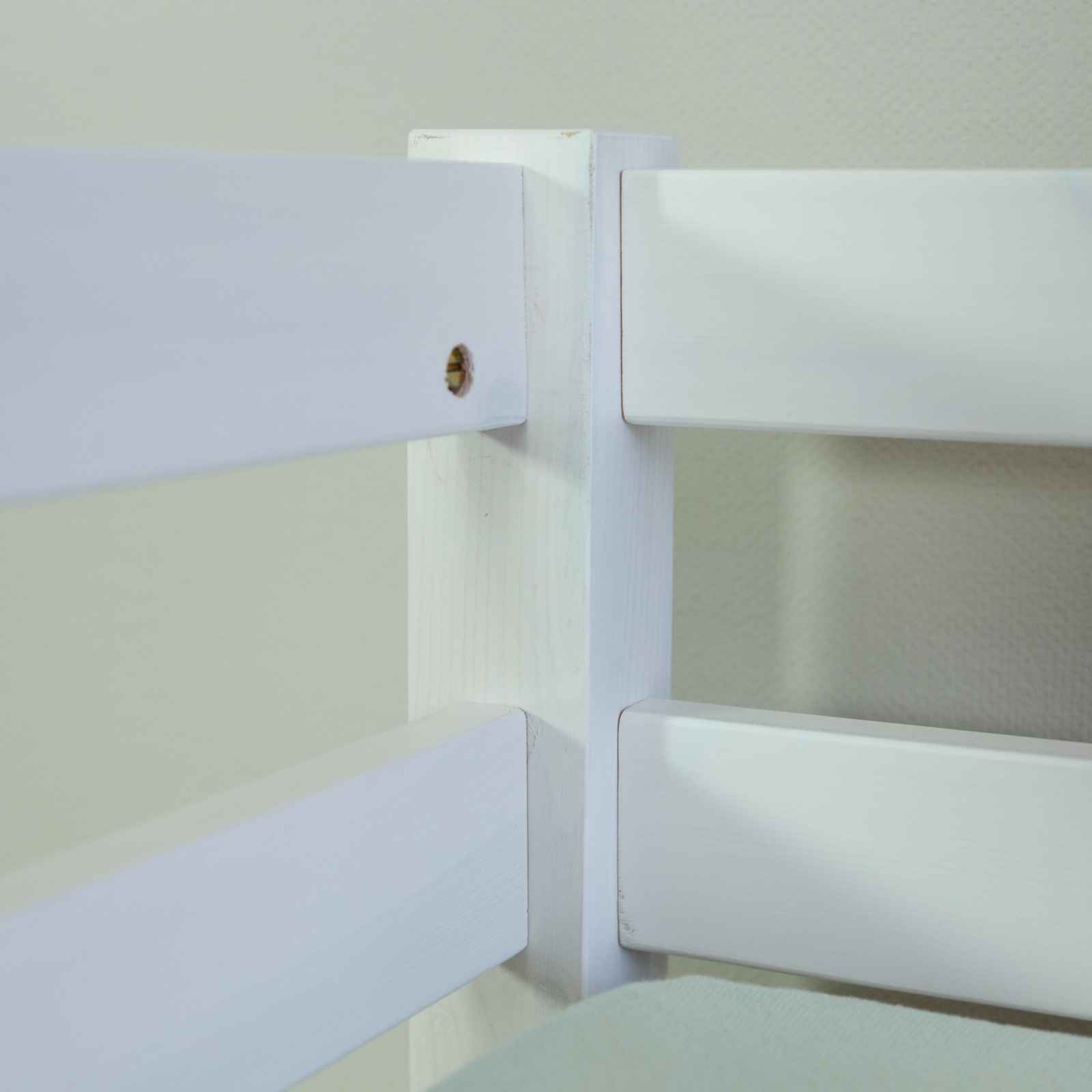 Loft Bed Kids 90x200 cm White Basic | without Slatted Frame