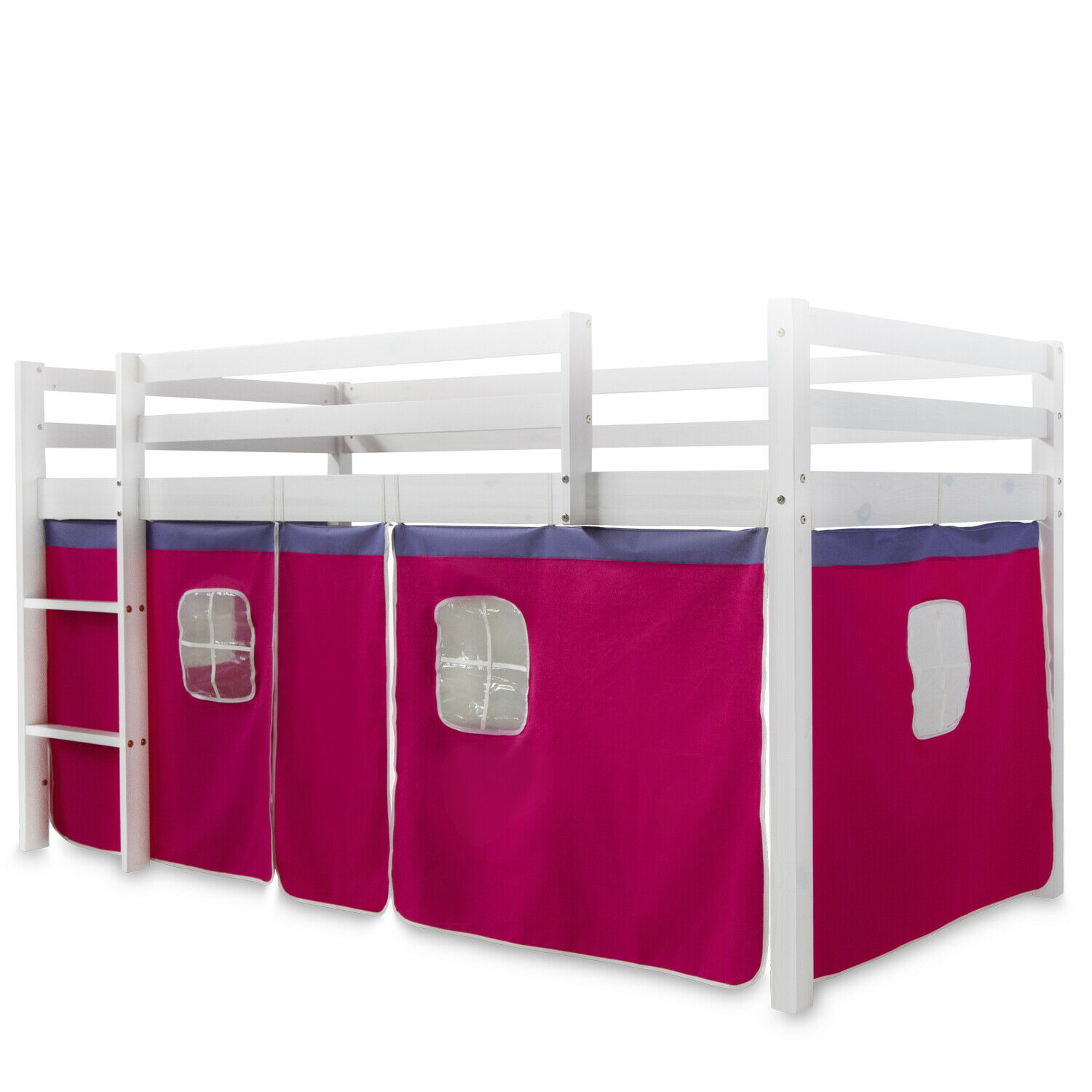 Childrens Bed Curtain Bunk Bed Cabin Bed Accessories Red
