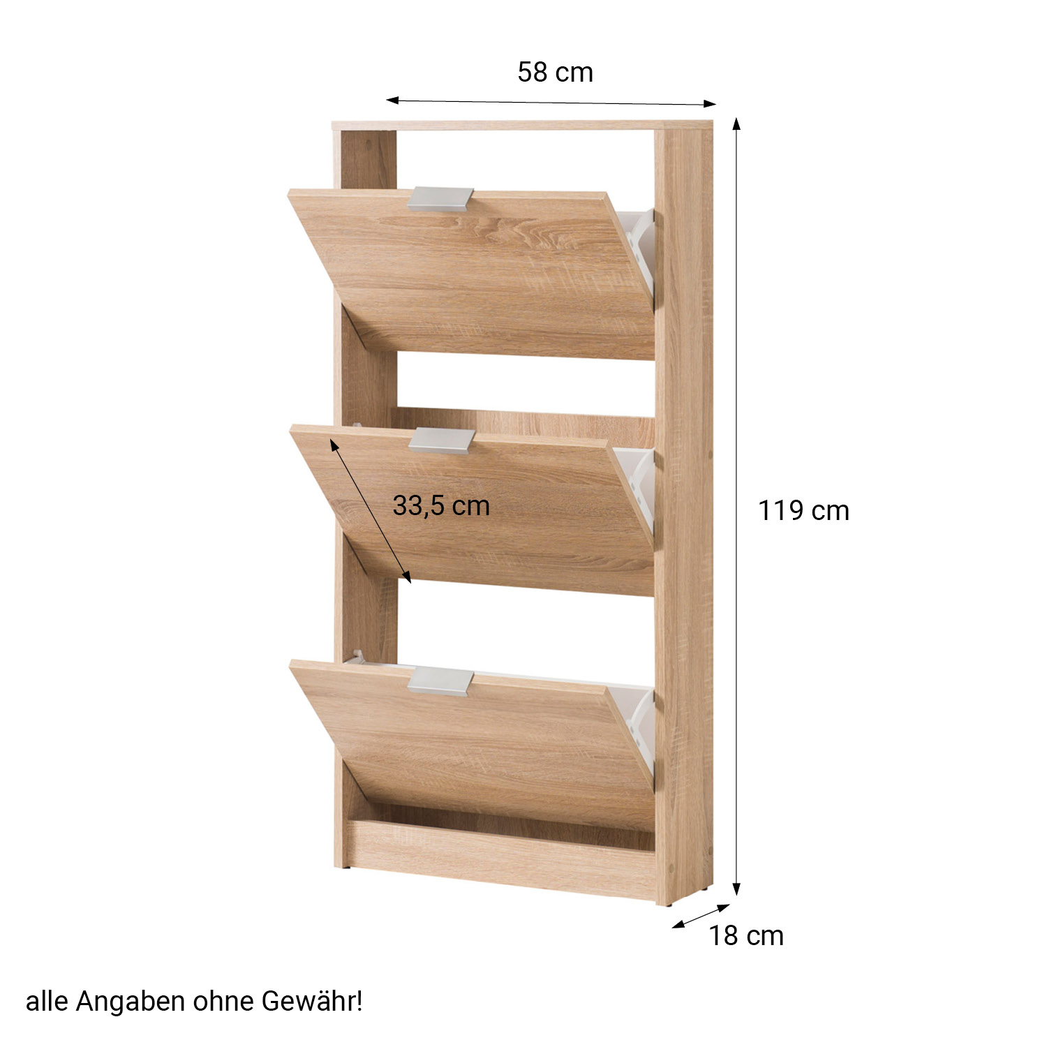 Shoe Cabinet Shoe Rack Shoe Tumbler Narrow Wood Oak Shoe Chest