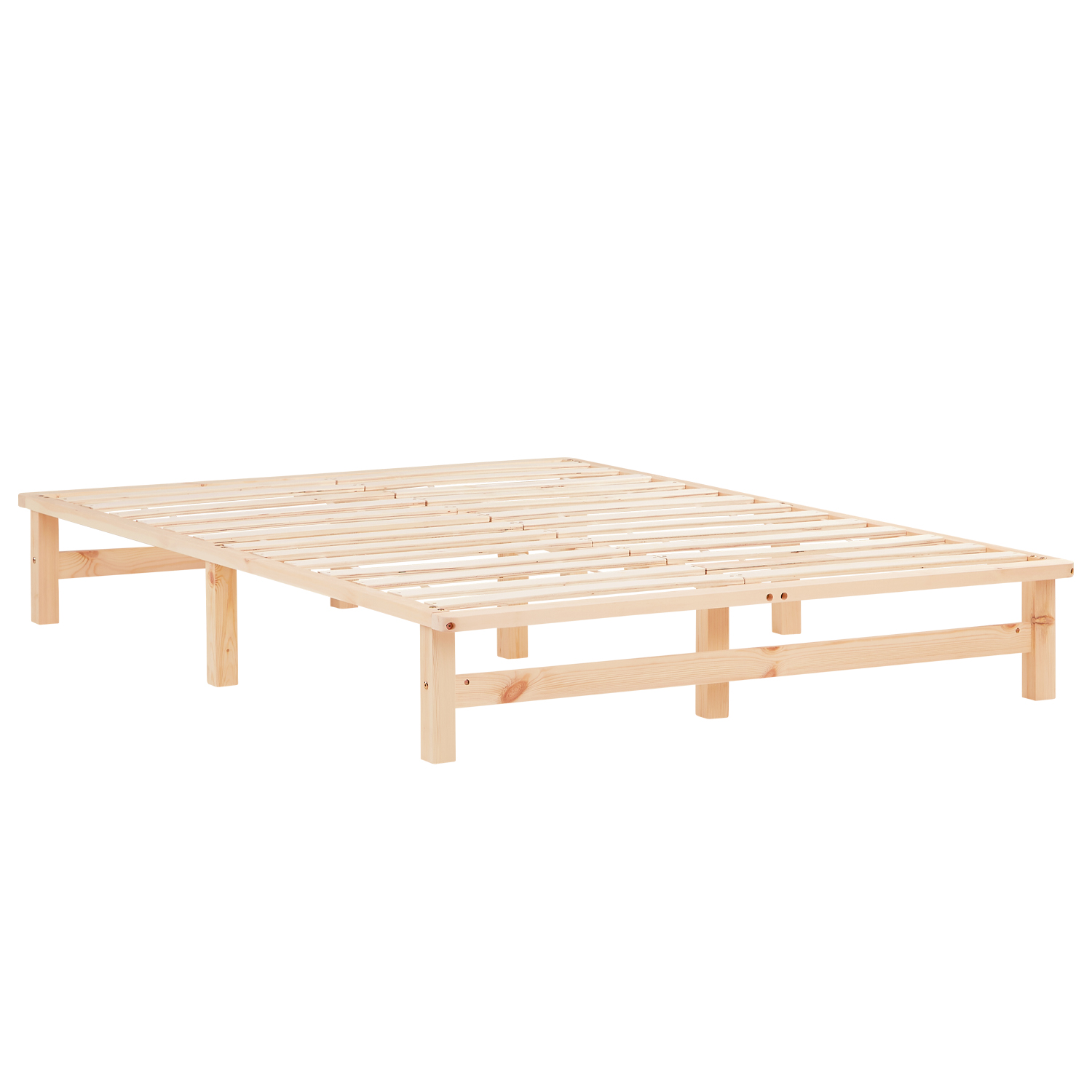 Lit de palette naturel blanc 90x200 140x200 cm Lit en bois massif Lit futon Meuble de palette Lit 