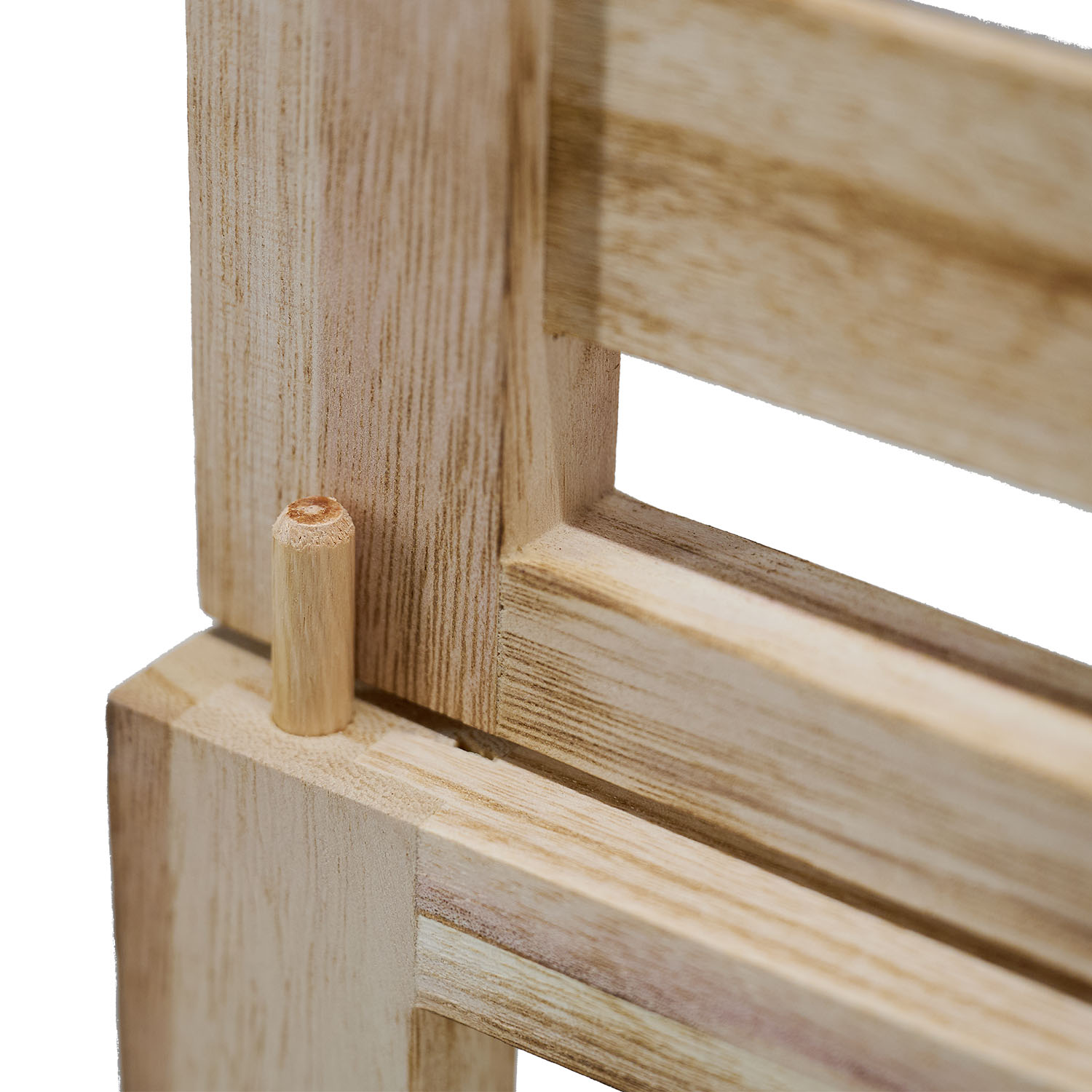 Paravent Natural Wooden Slats | 3-panel | Wood | Room Divider Partition Privacy Screen