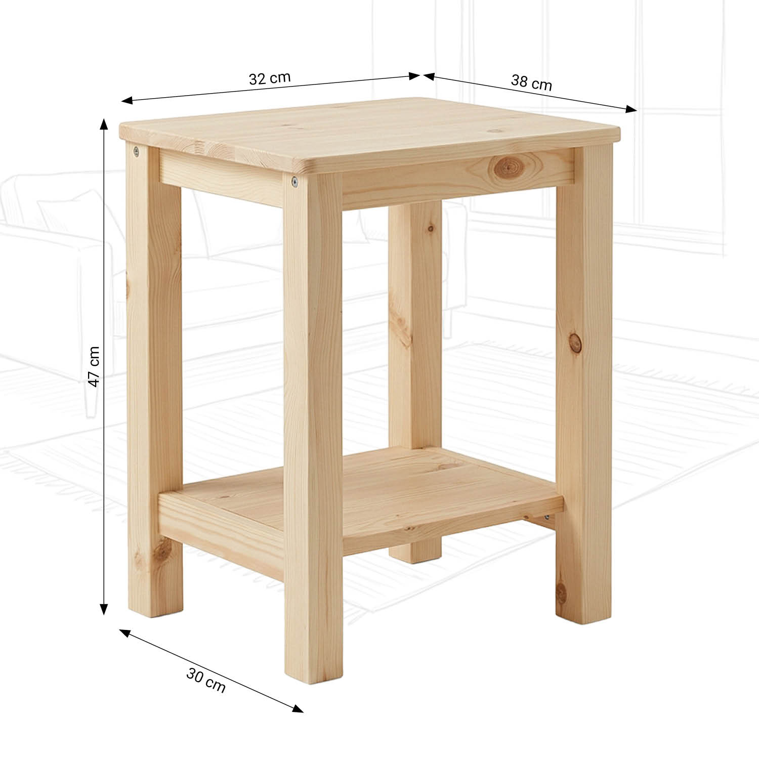 Bedside table nature Sofa Table