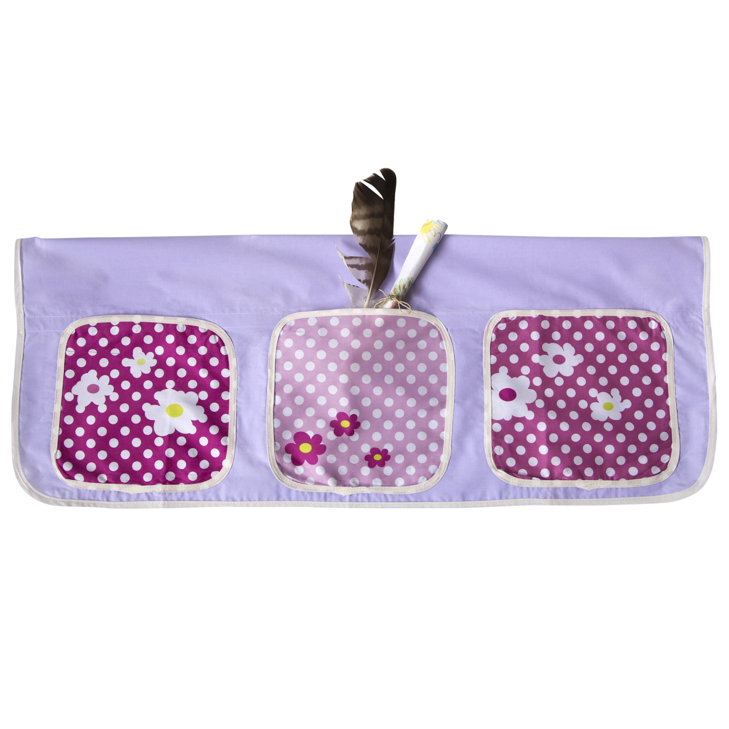 Bedding Bunk Bed Cloth Bag Cot Bed Accessories Children´s Bed Purple