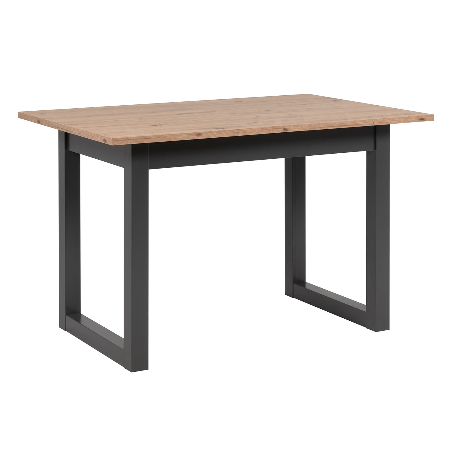 Extendable Dining Table 120x80 cm Kitchen Table Wooden Table Industrial Style Living Room Table