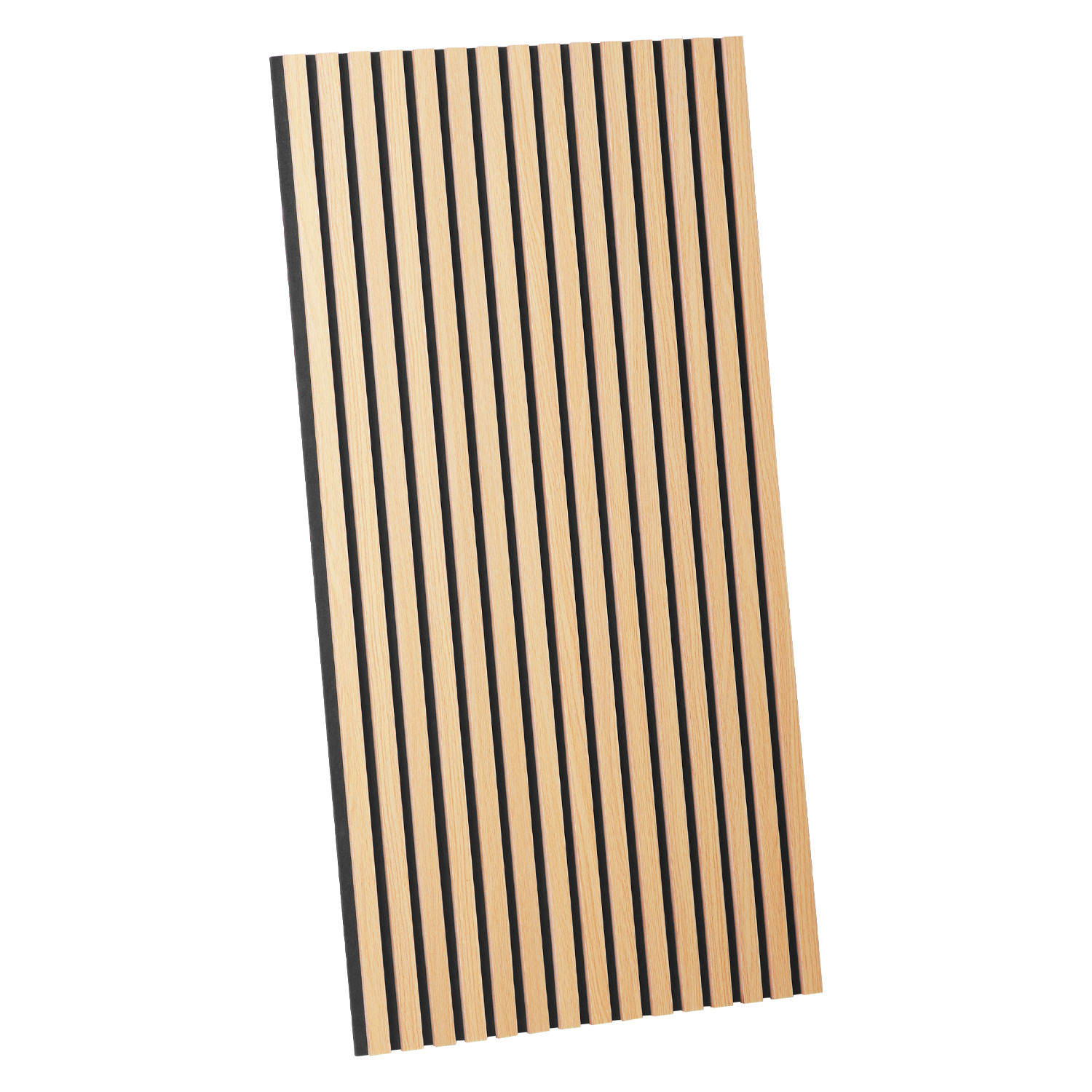Acoustic Panels Wall Panels 60 x 120 cm Natural Oak | Wood | 2-piece Set | 3D Strips