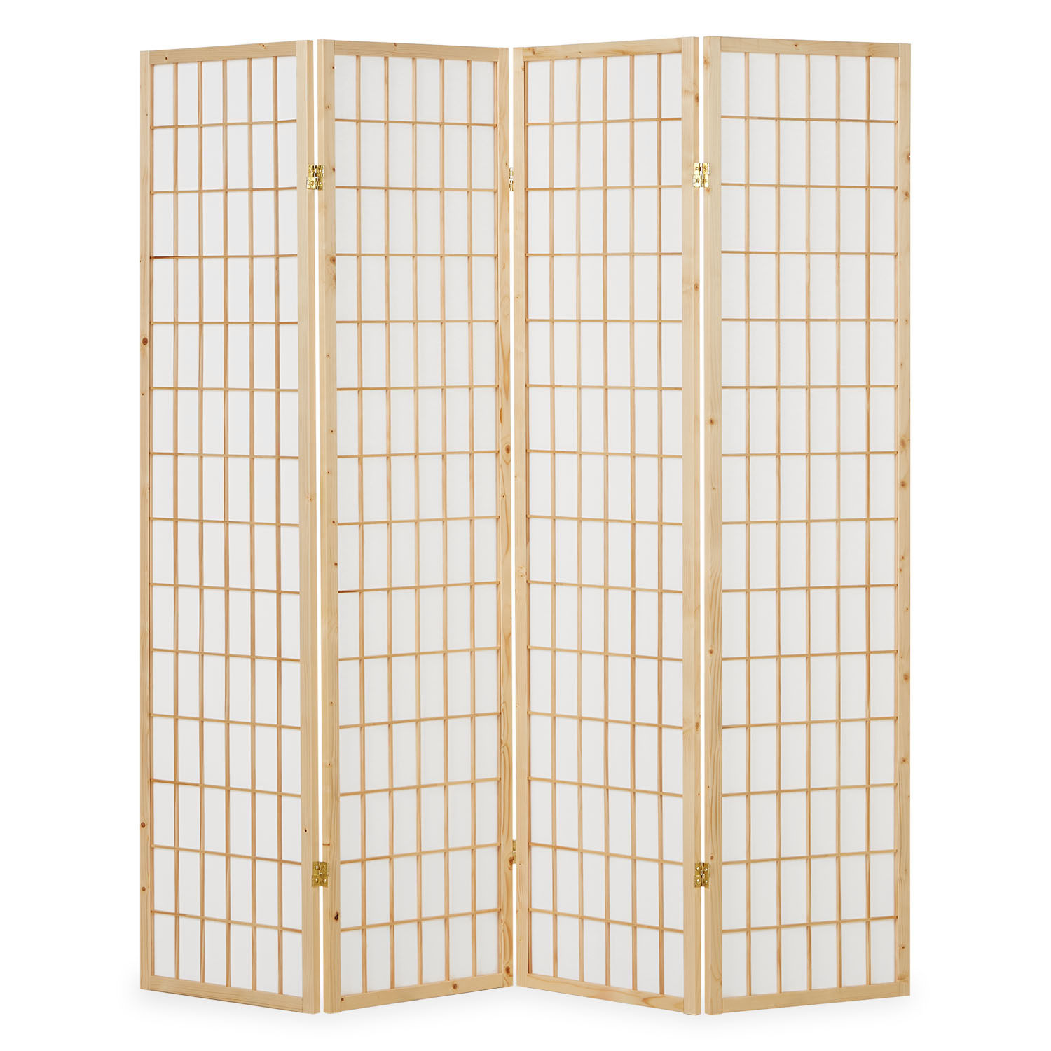 Paravent room divider 3 4 5 6 parts partition wall Shoji Foldable Natural