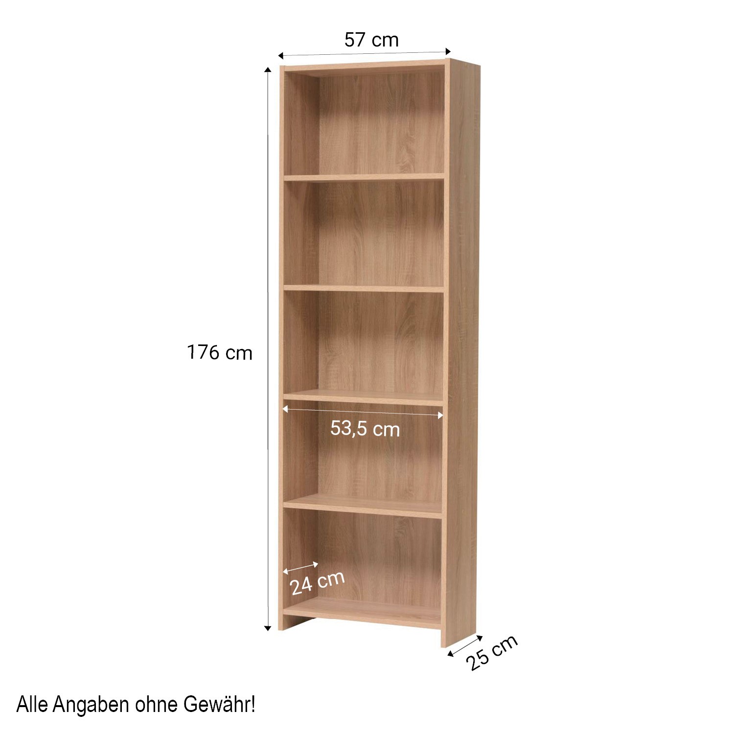 Shelf Book Bookcase 3 or 5 Shelves Cabinet Wall Shelf Wooden Cupboard Childrens Bookcase Oak