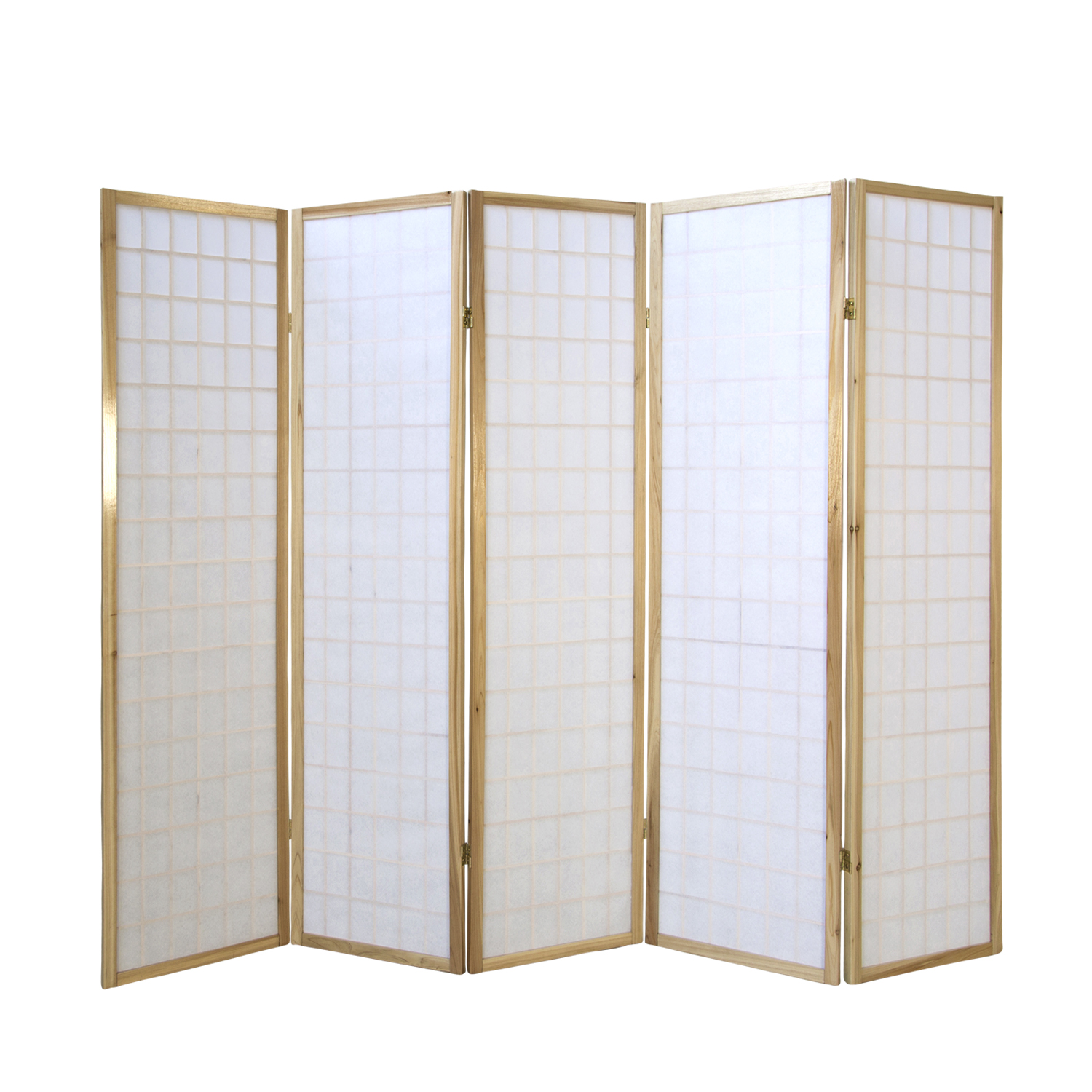Paravent room divider 3 4 5 6 parts partition wall Shoji Foldable Natural