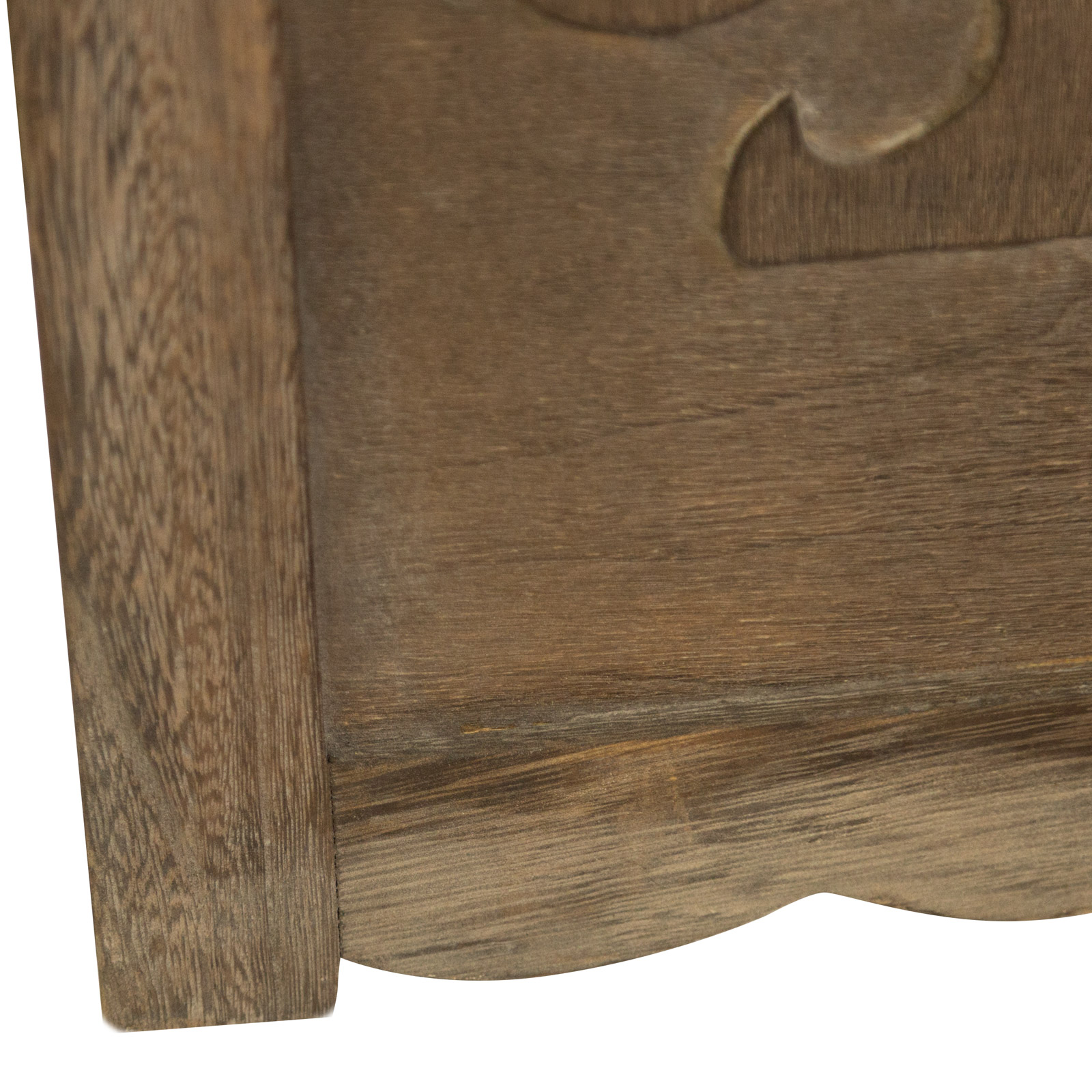 Paravent Raumteiler 4 teilig Holz Trennwand Sichtschutz Braun