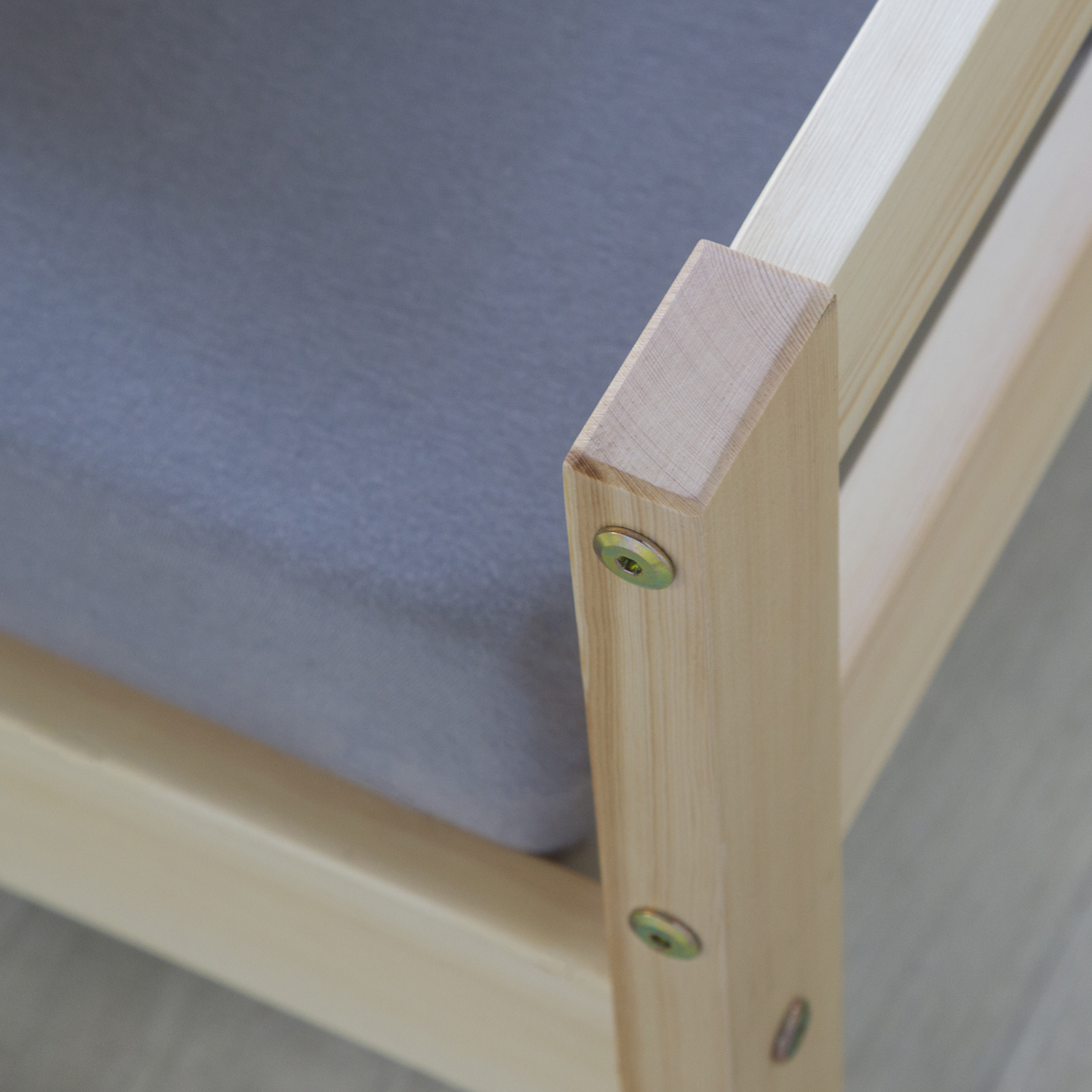 Wooden bed youth bed 90 140 x 200 cm natural white with slatted frame children's bed day frame